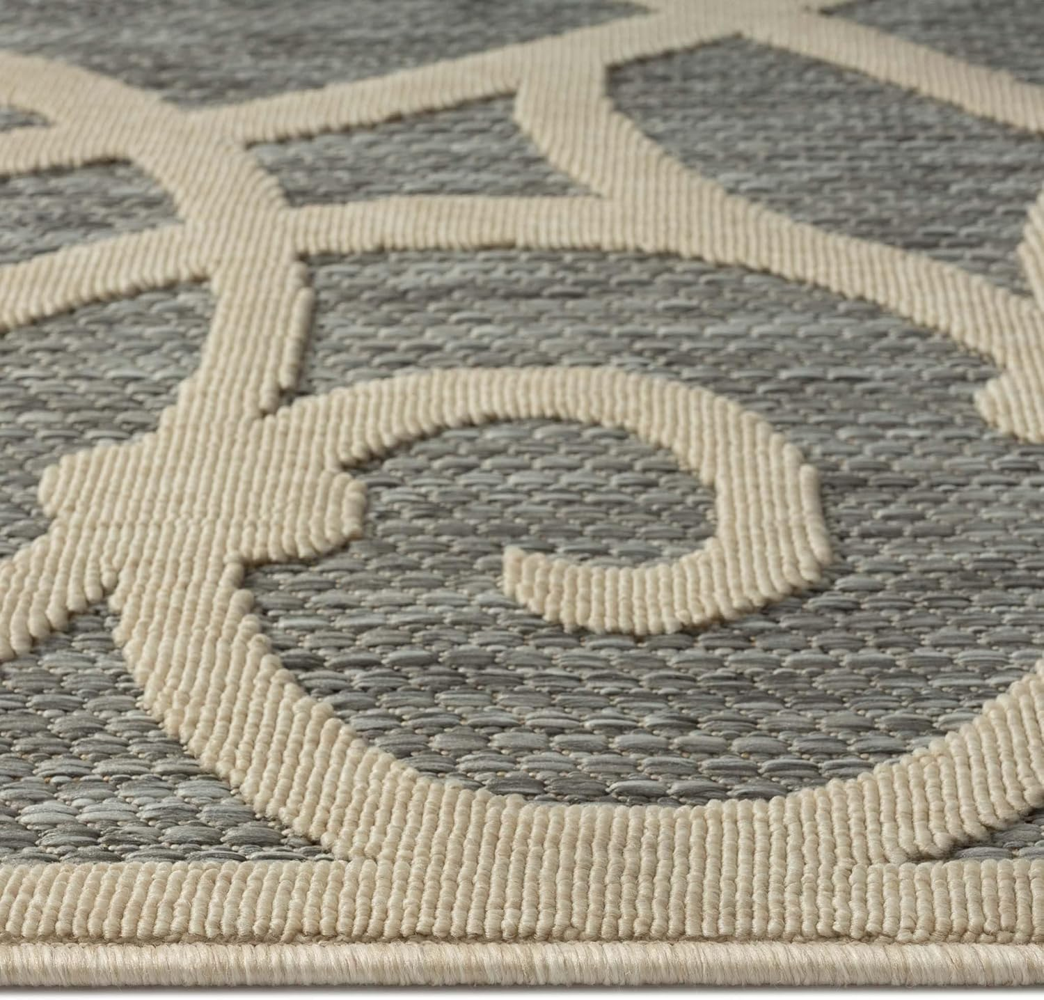 La'Grace Home LGH80300350GRE Alpha Outdoor Rug, Grey, 80 X 300 Cm Size