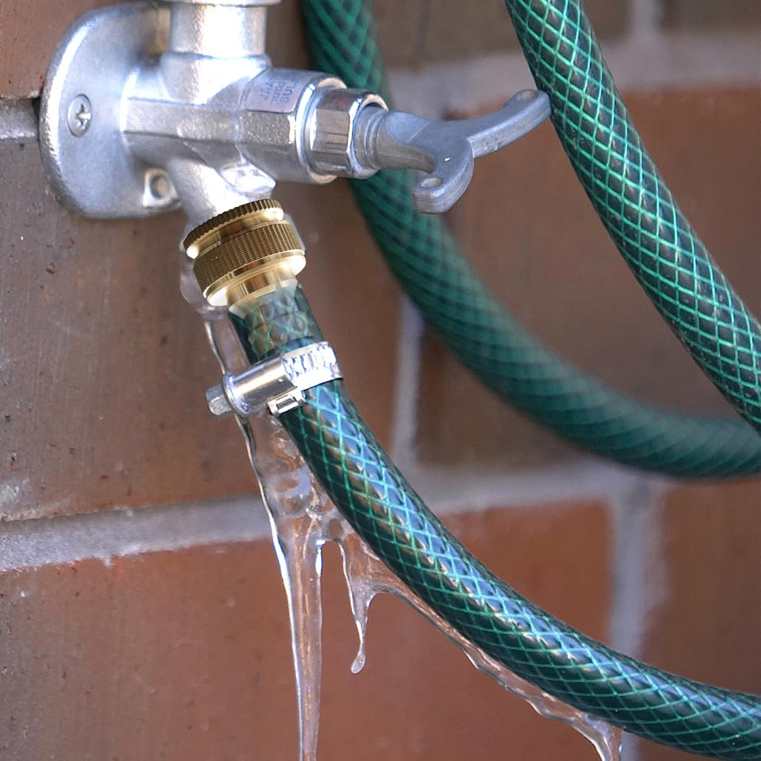 2 Pcs Brass Tap Hose Connector,Garden Hose Pipe Connector Metal,Outside Tap Hose Adapter Attachments,3/4 & 1/2 Inch 2-In-1 Threaded Connectors,For Kitchen Faucet Outdoor Gardena Tool Hosepipe Fittings image number 6