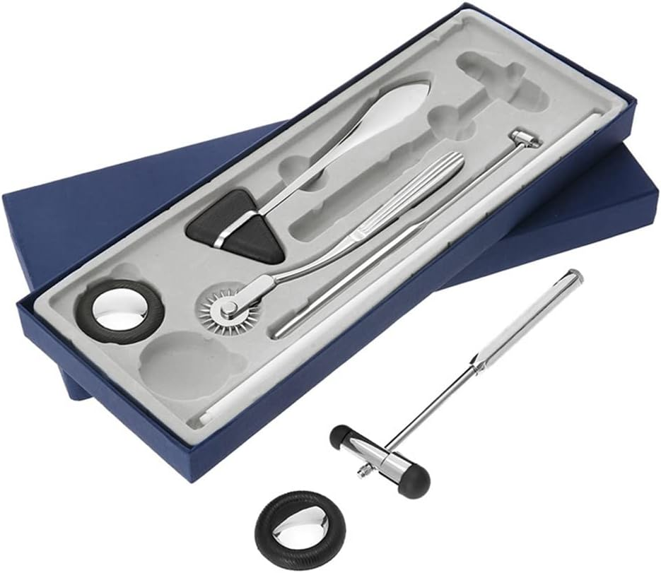 Neurological Percussion Set-Reflex Hammer Set, Includes Pinwheel, Babinski Hammer, Buck Hammer,Diagnostic Kit image number 1