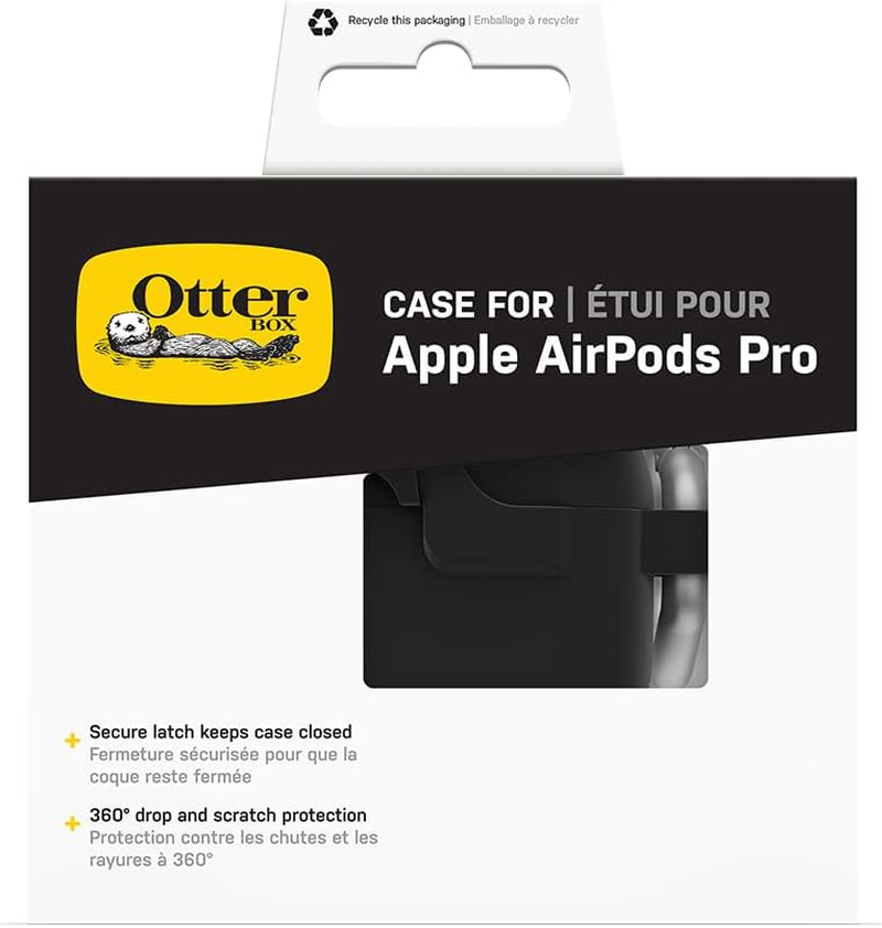 Otterbox Soft Touch Headphone Case for Airpods Pro (1St Gen / 2Nd Gen) and Airpods Pro 2 Shockproof, Drop Proof, Ultra-Slim, Scratch and Scuff Protective Case for Apple Airpods, Black