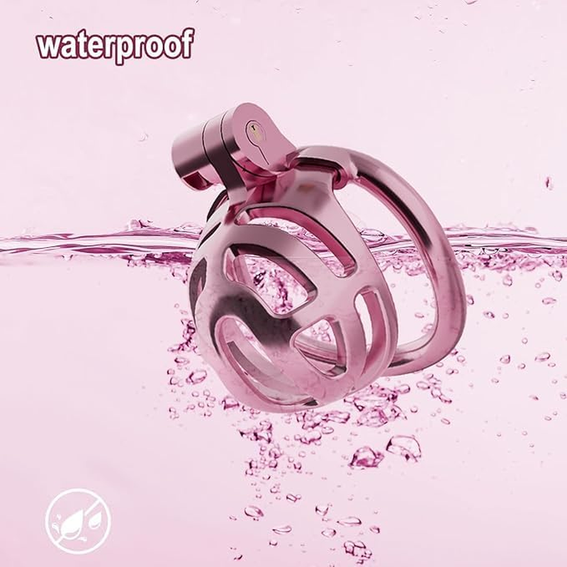 Male Chastity Cage, Lightweight Cock Cage with 4 Sizes Rings and Chastity Belts, Chastity Device with Invisible Lock and Key for Man Penis Erection Control & Bondage Play, BDSM Adult Sex Toys image number 2