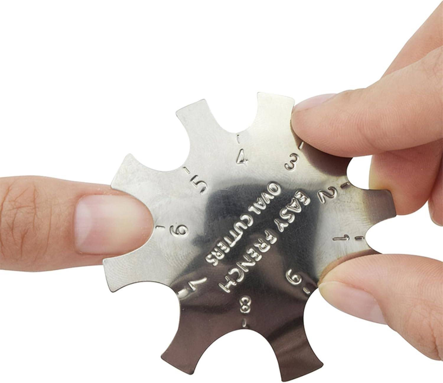 Oval Easy French Smile Line Nail Art Manicure Edge Trimmer Nail Cutter Acrylic Tool with 9 Sizes, HJ-NAT185 image number 5