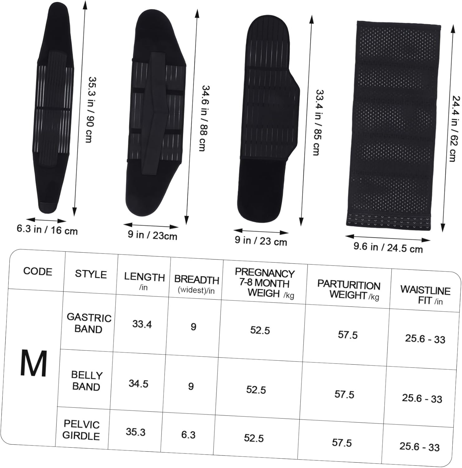 Postpartum Belly Band for Women Supportive Waist Trimmer Abdominal Binder for Comfortable after Birth Easy Closure for Optimal Compression image number 1