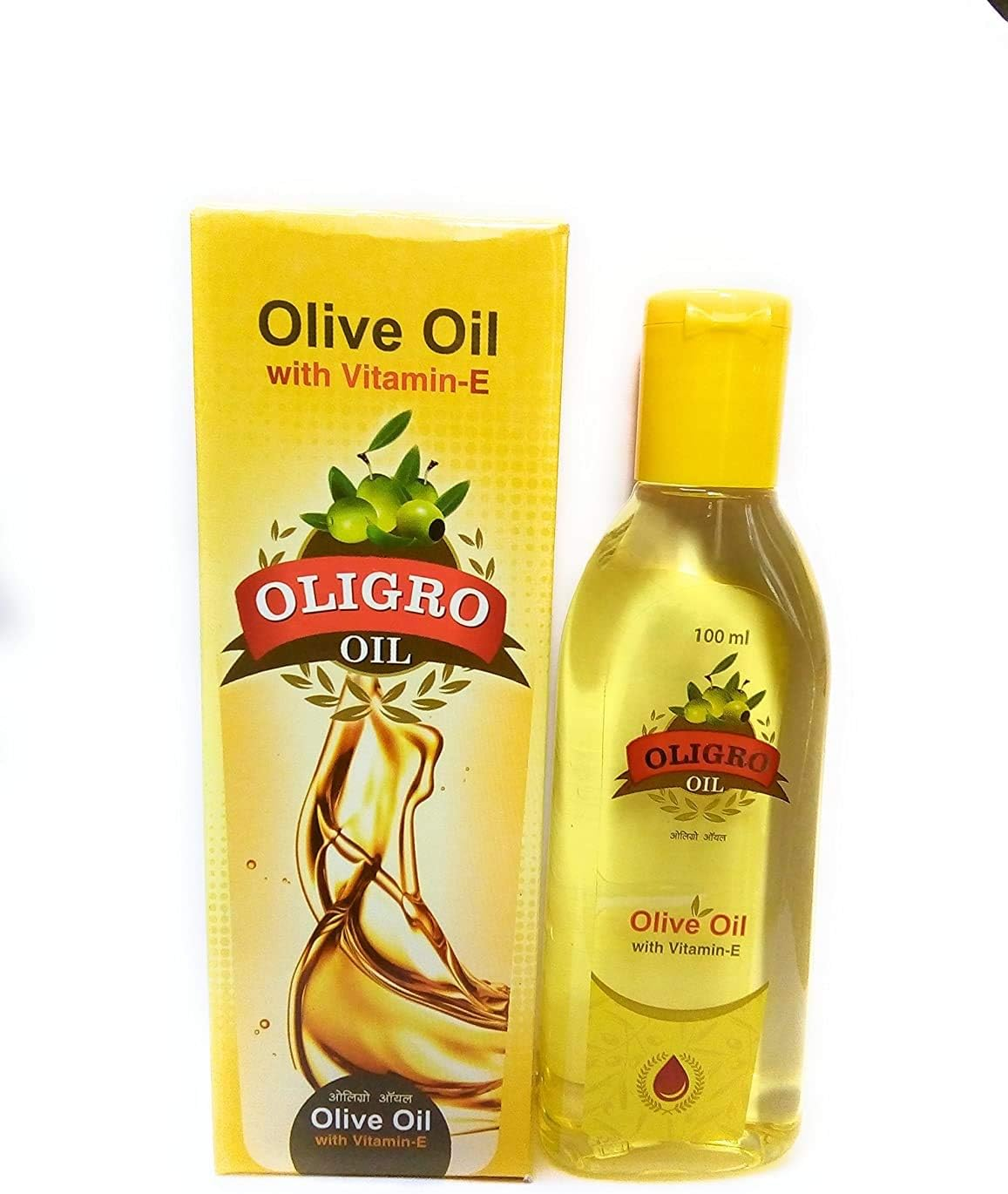 Leeford Oligro Olive Oil with Vitamin E Combo Pack of 3 (100Ml Each) | Organicly Helps Strengthen Hair Roots, Deeply Moisturizes & Nourishes Skin | Pure & Natural (Total 300Ml)