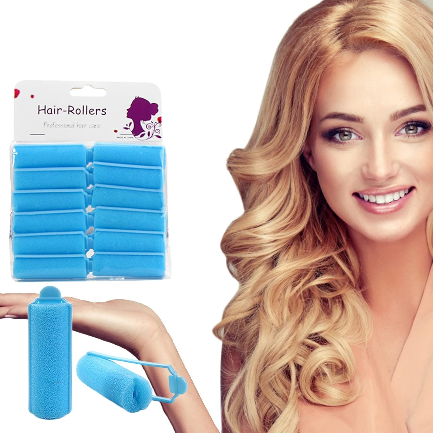 Heatless Curlers | Hair Brushes for Women - Heatless Curlers Hair Curler Foam Sponge Hair Rollers Sponge Border Artifact Not Hurt Hairdressing