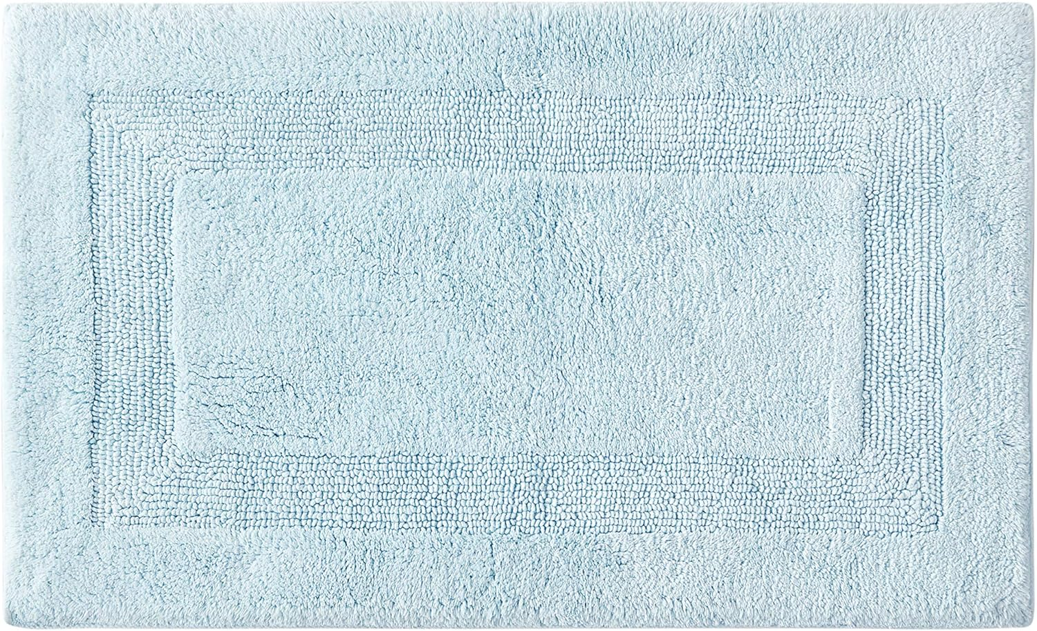 Tommy Bahama - Bathroom Rug, Cotton Bath Mat, Highly Absorbent Bathroom Decor (Long Branch Blue, 21" X 34") image number 2