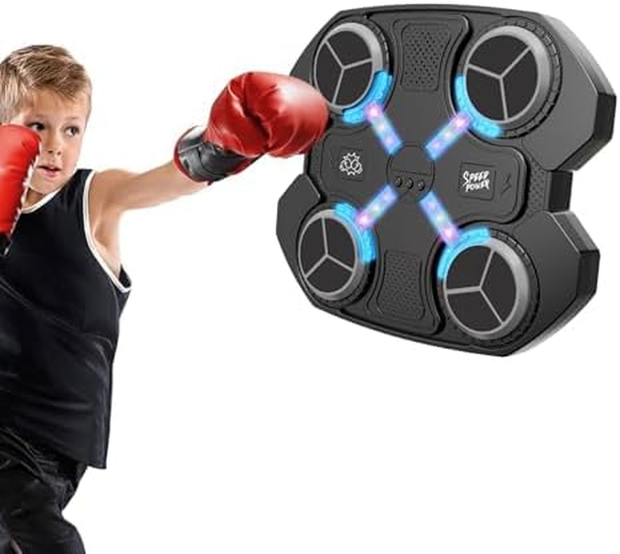Music Boxing Machine, Rechargeable Boxing Equipment Wall Mount, Home Smart Boxing Target Workout Machine, Electronic Focus Agility Training Digital Boxing for Kids and Boy image number 2