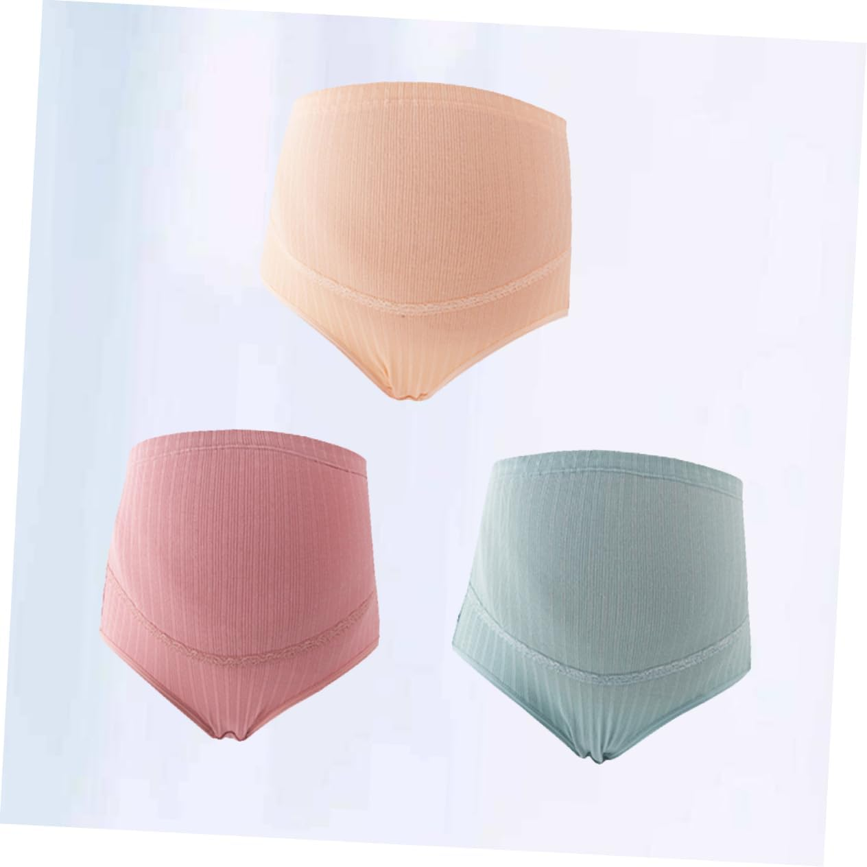 SAFIGLE High Waist Cotton Maternity Panties Adjustable Stomach Lift Nursing Underwear for Pregnant Women Comfortable Stretchy Breathable Support image number 4