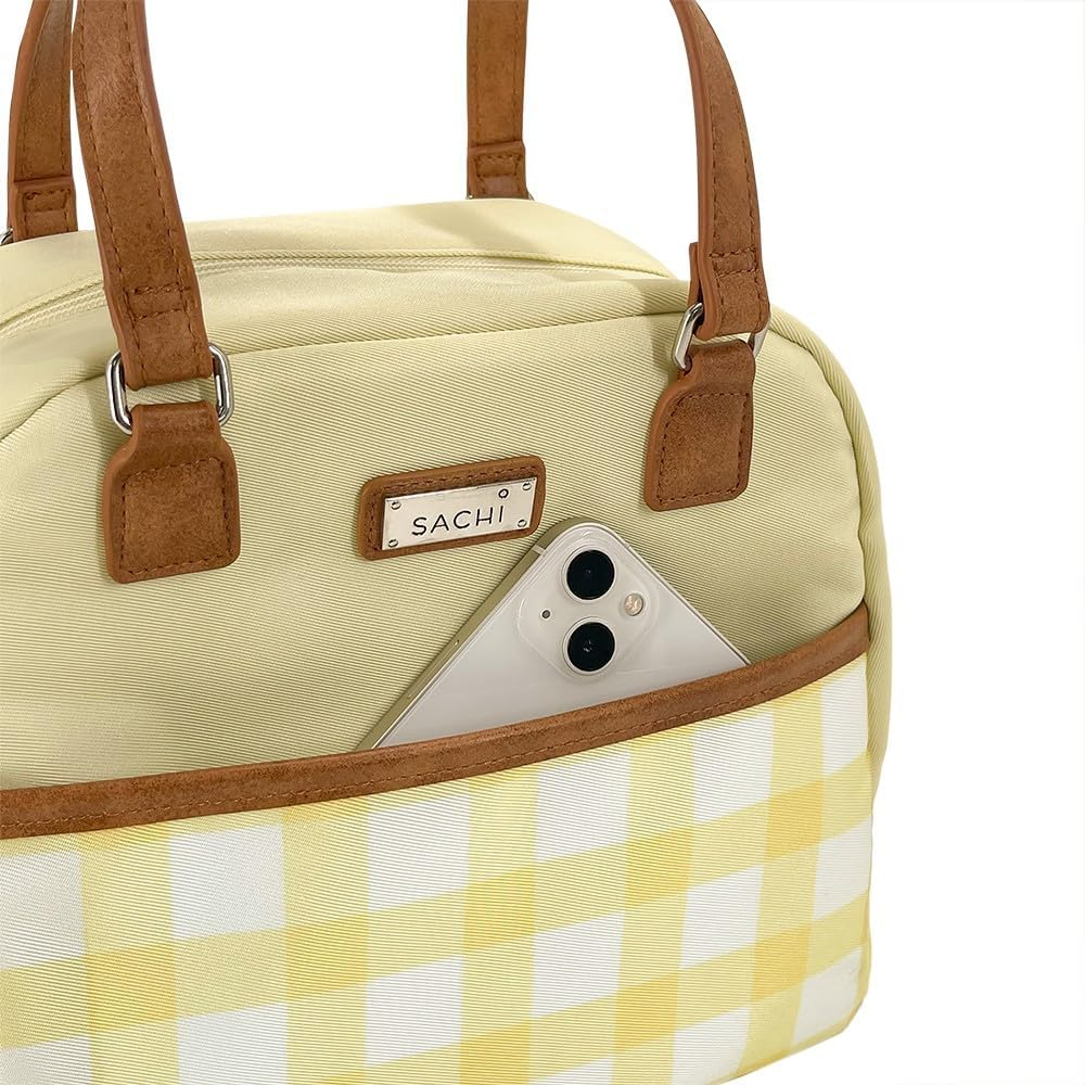 Sachi 'Style 237' Insulated Cali Lunch Bag - Daffodil Gingham image number 5