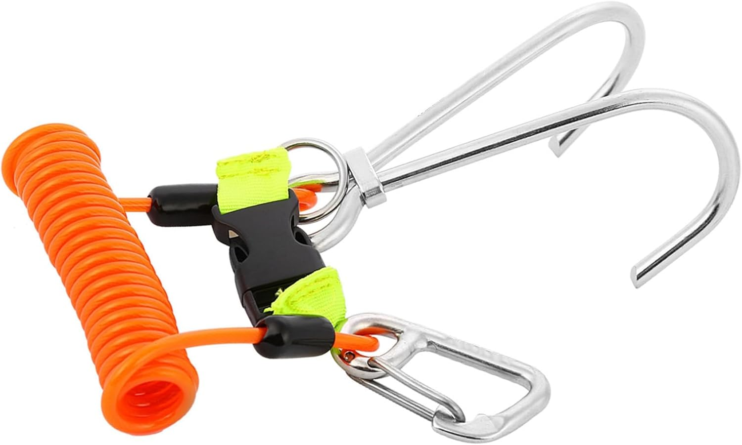 Keep Diving Stainless Steel Reef Hook with Spring Lanyard Diving Hook Keep Diving Stainless Steel Hook Diving Accessories - Diving & Snorkelling (Blue)