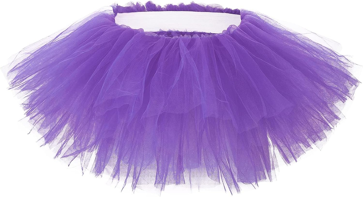 YTJYZB Women'S Classic 5 Layered Tulle Skirt Vintage Tutu Pleated Petticoat Ballet Bubble Dance Party Mini Short Pettiskirts for Cosplay Festive Costume image number 5