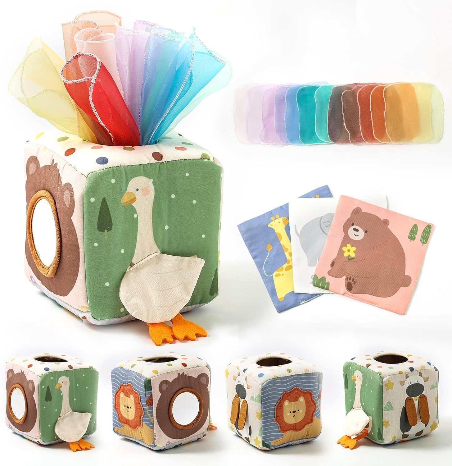 Promise Babe Baby Tissue Box Toy for Babies 6-12 Months - Montessori Toys Kids Tissue Box Sensory Toys to 1 Year Old - Baby Boy Girl Gifts for Babies 6 12 18 Months Old image number 5