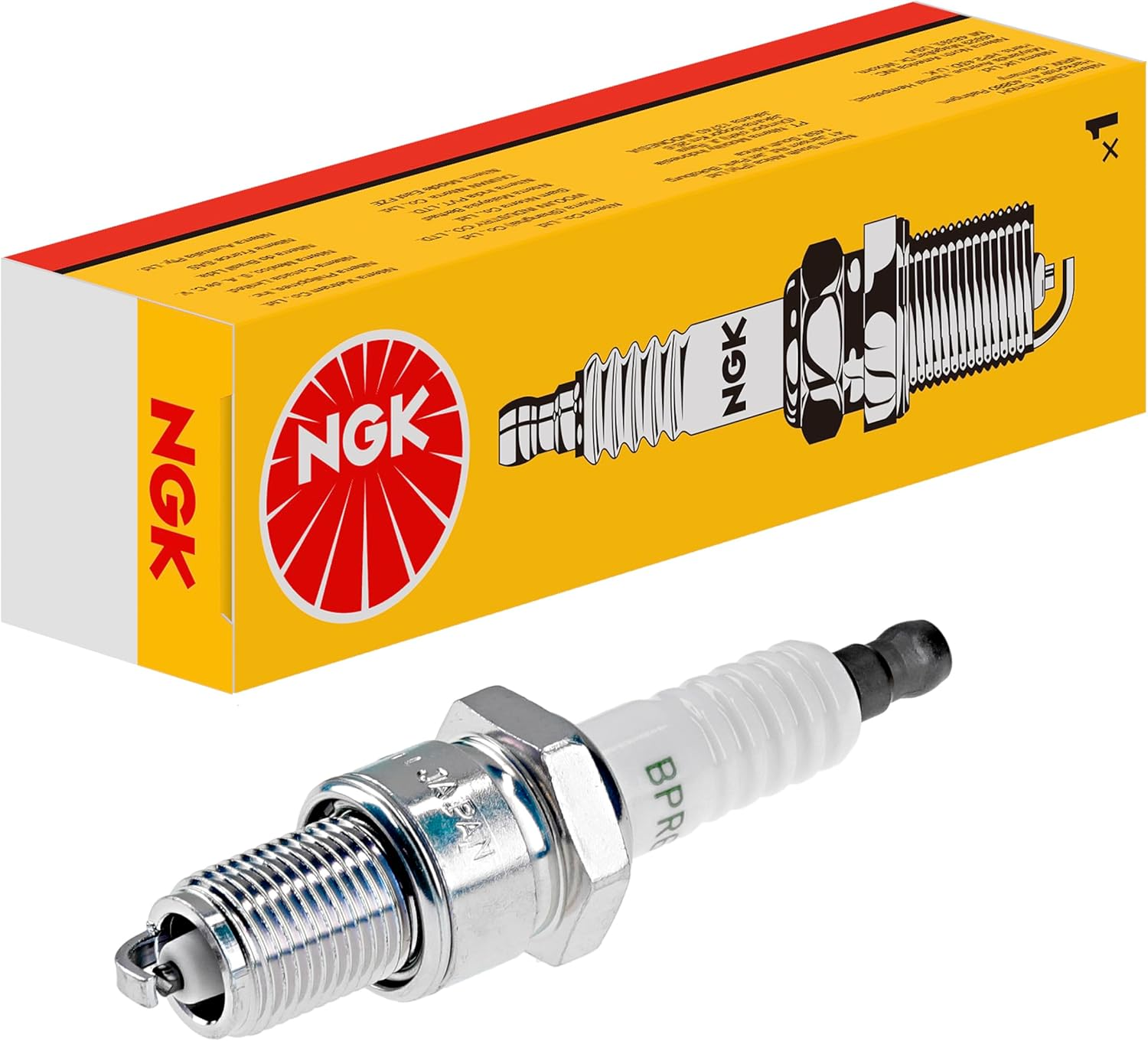 NGK BPR5E Resistor V-Groove Spark Plug, Hex Size 20.8 Mm, Thread Length 19 Mm image number 2