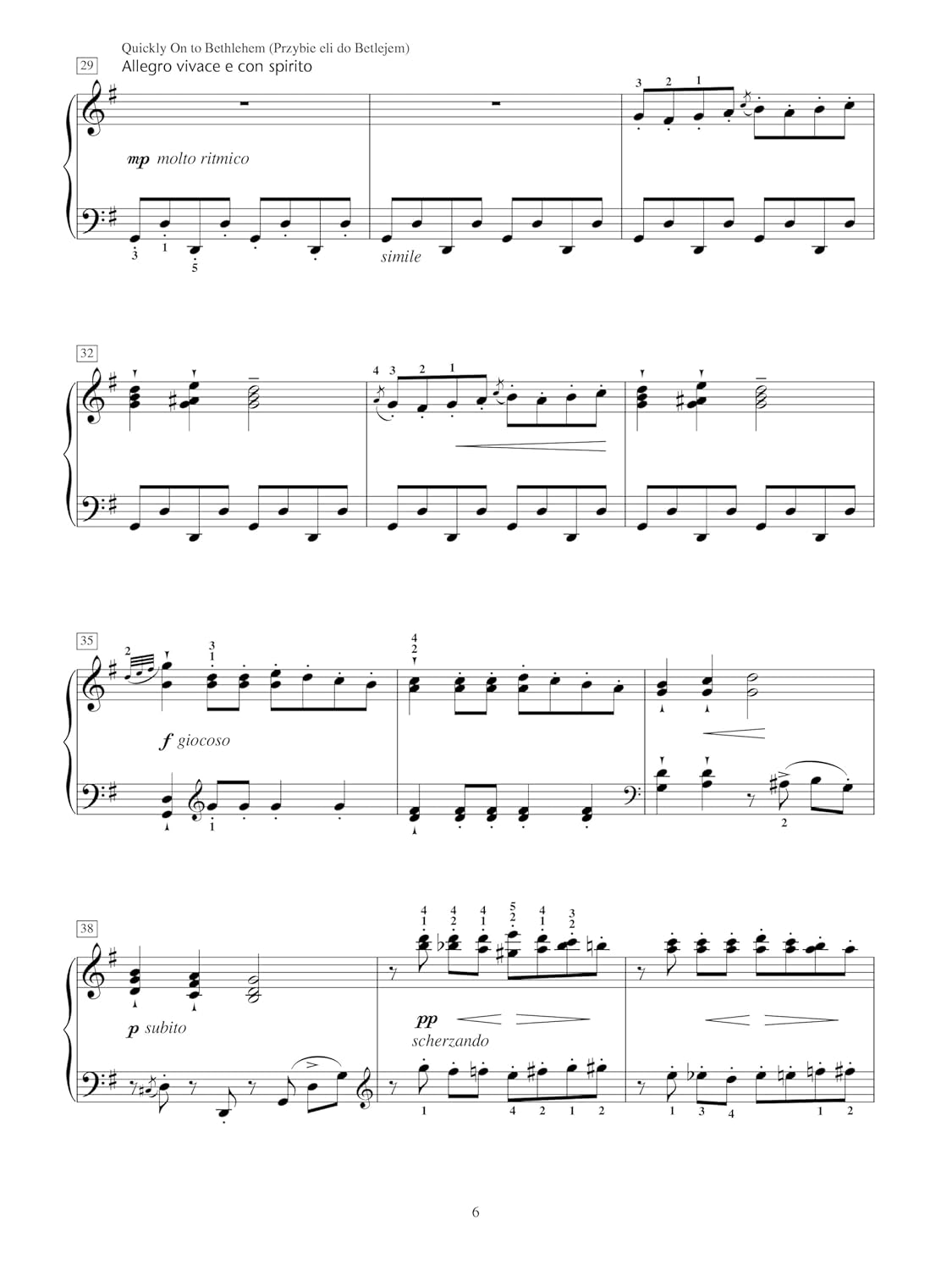 Fantasia on Polish Christmas Carols: a Medley of Seven Traditional Kolendy for Late Intermediate Piano image number 4