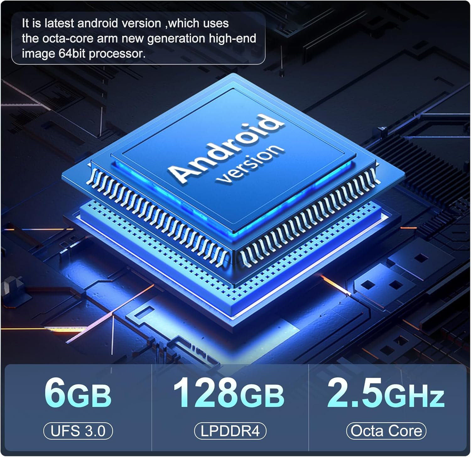 MISONDA 10Inch IPS Touch Screen 6GB+128GB Car Stereo Radio Player Head Unit GPS Naviagtion Android 14 with Wireless Carplay Android Auto DSP SWC Bluetooth5.0 FM AM Camera Mic image number 5