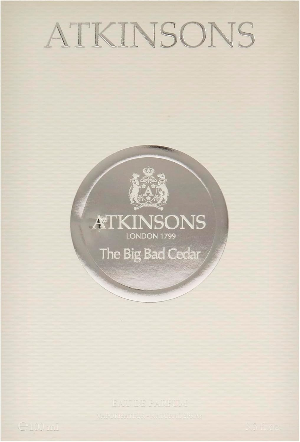 The Big Bad Cedar by Atkinsons for Unisex - 3.3 Oz EDP Spray image number 2