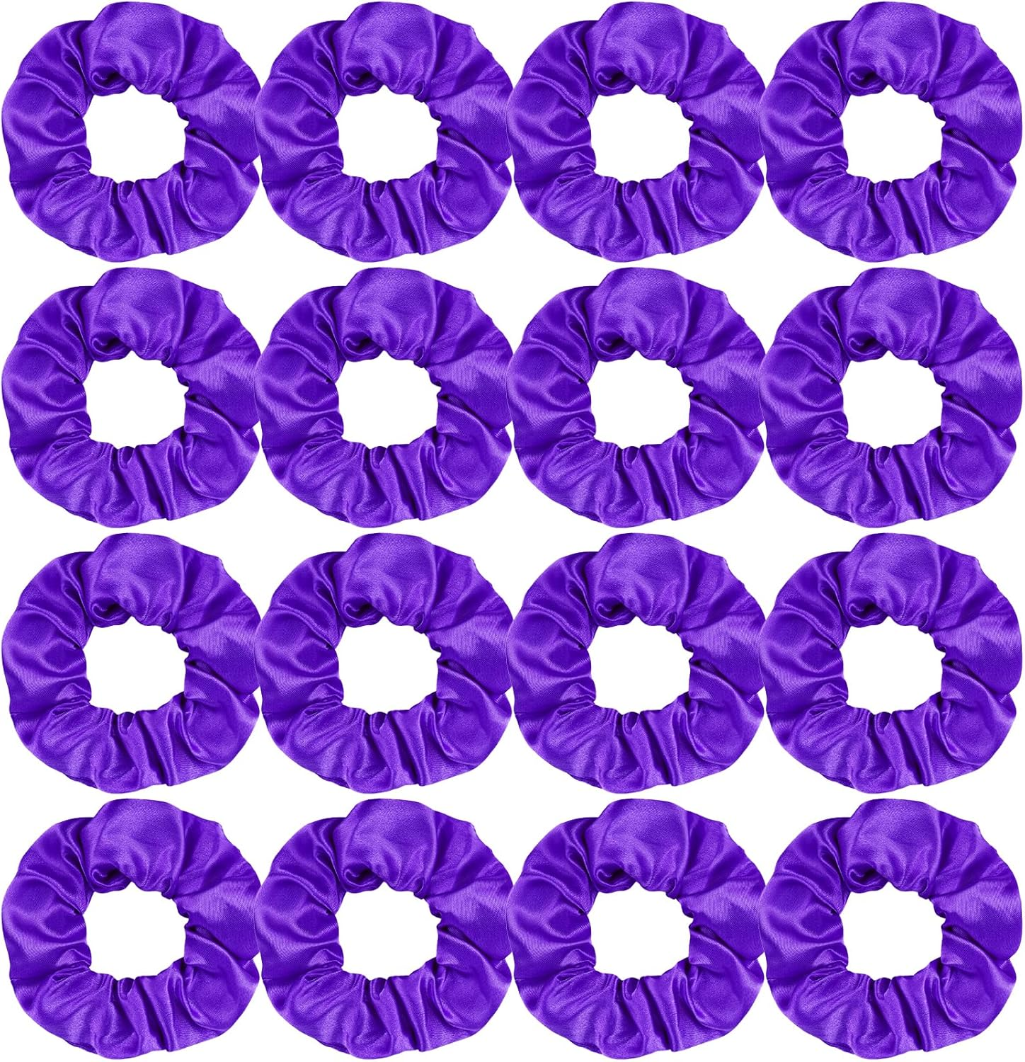 16 Pacs Satin Scrunchies Bridesmaid Proposal Gifts Hair Ties Scrunchies for Women Girls Bachelorette Party Favors (Light Blue)