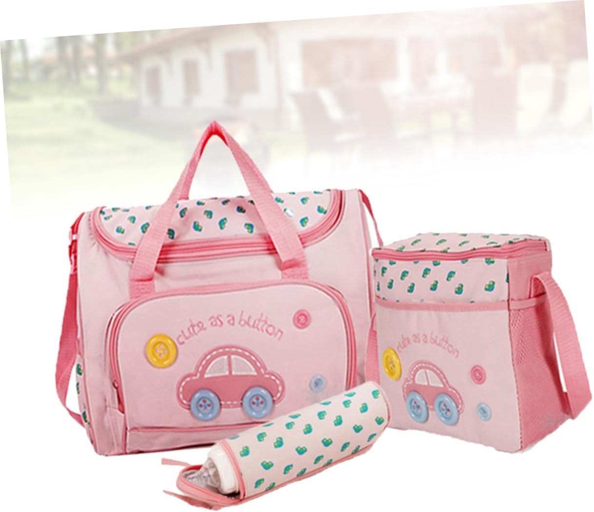 Abaodam Diaper Bag Set for Travel Large Capacity Nappy Changing Backpack Feeding Bottle Maternity Bag image number 3