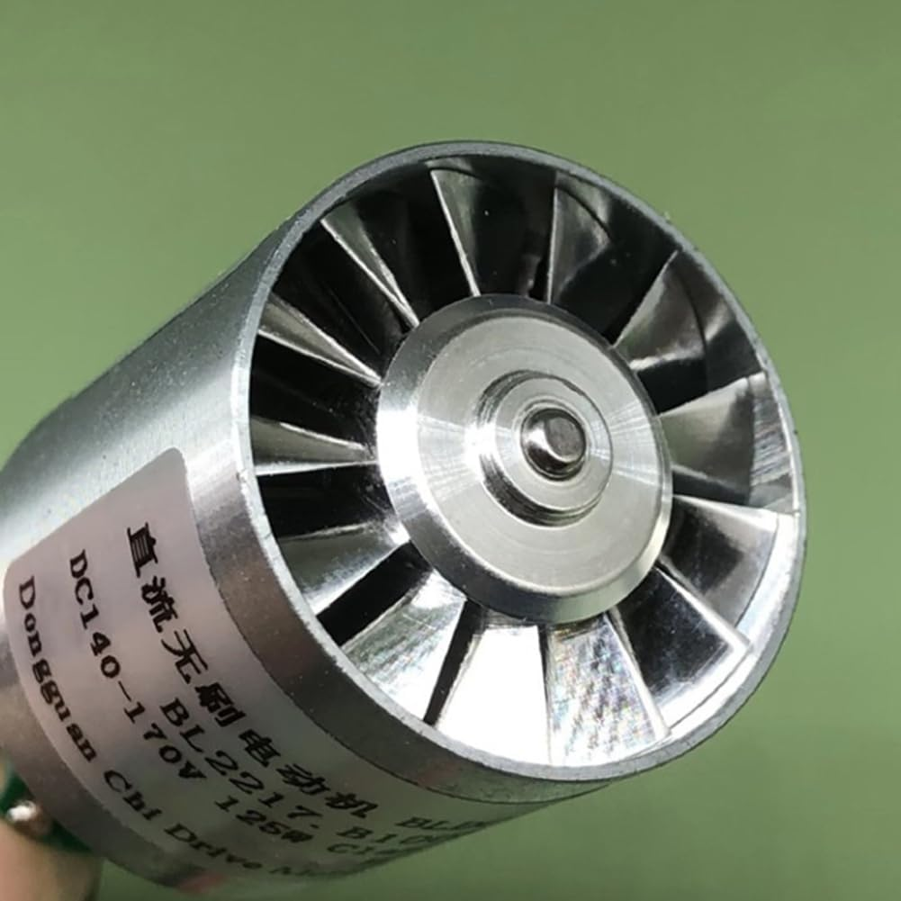 Peakloong 110V High-Speed Hair Dryer Brushless Motor Mini Three-Phase Brushless Blower with CNC Aluminum Alloy Impeller image number 3