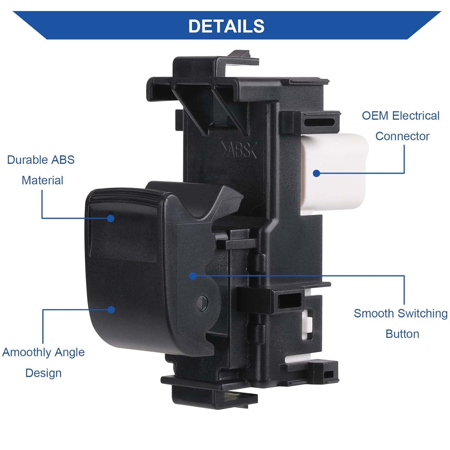 Obaee Passenger Window Switch Control Compatible with 2007-2014 Toyota Camry, 2009-2013 Corolla/Matrix, 2008-2013 Highlander/Rav4, 2012-2014 FJ Cruiser, 2008-2012 Tundra & More Replace OEM 84810-06030 image number 4