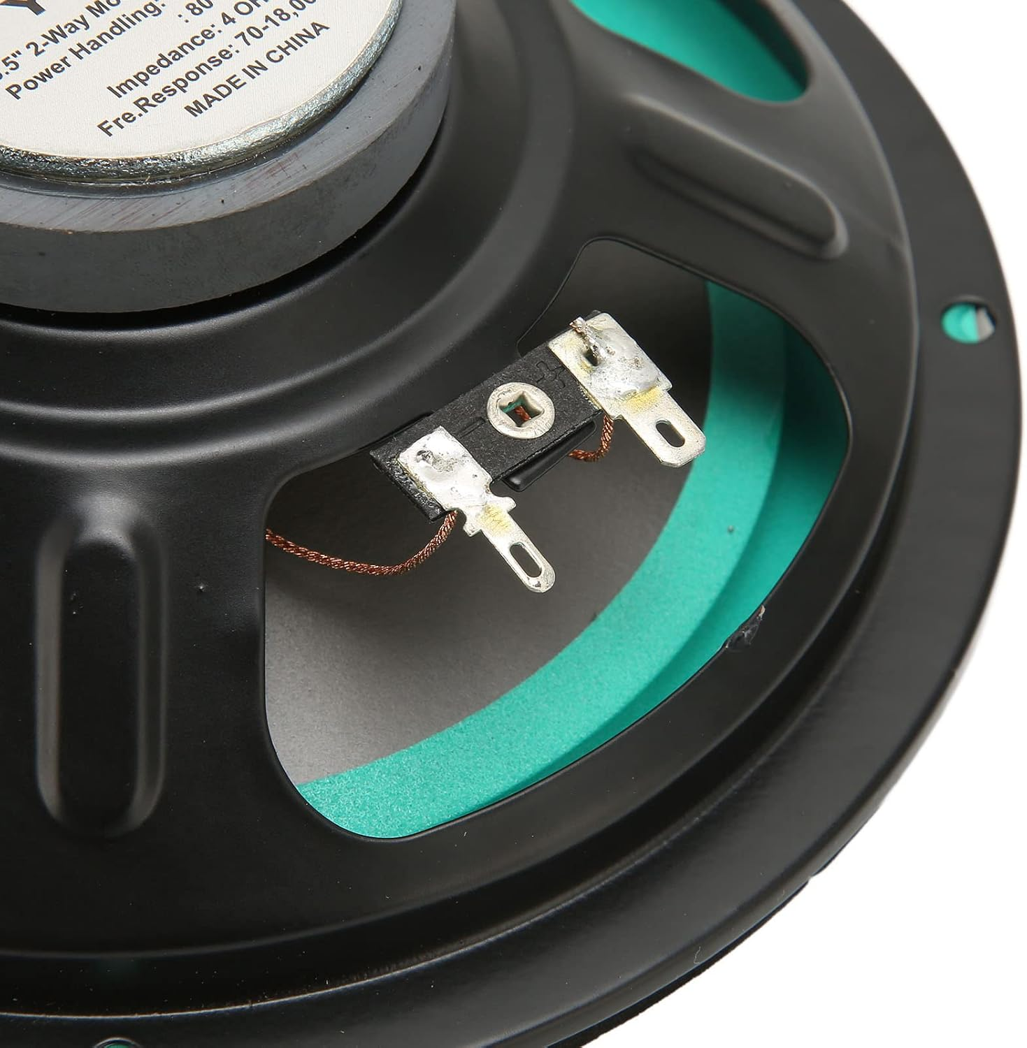 Car Speakers, 6.5In 160W Midrange Car Loudspeaker, External Magnetic, 2 Way Coaxial Stereo Audio Door Speakers for Car Audio Systems, Car Tuning Accessories