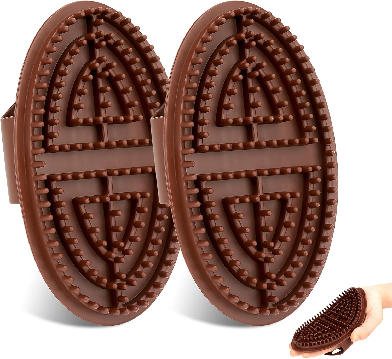 Reignsword 2Pcs Meridian Brush Massage Set, Beauty Salon Professional Acupressure Comb, Full Body Relaxation Therapy Tools, Portable Handheld Cepillo De Meridianos Para Masajes (Purple)