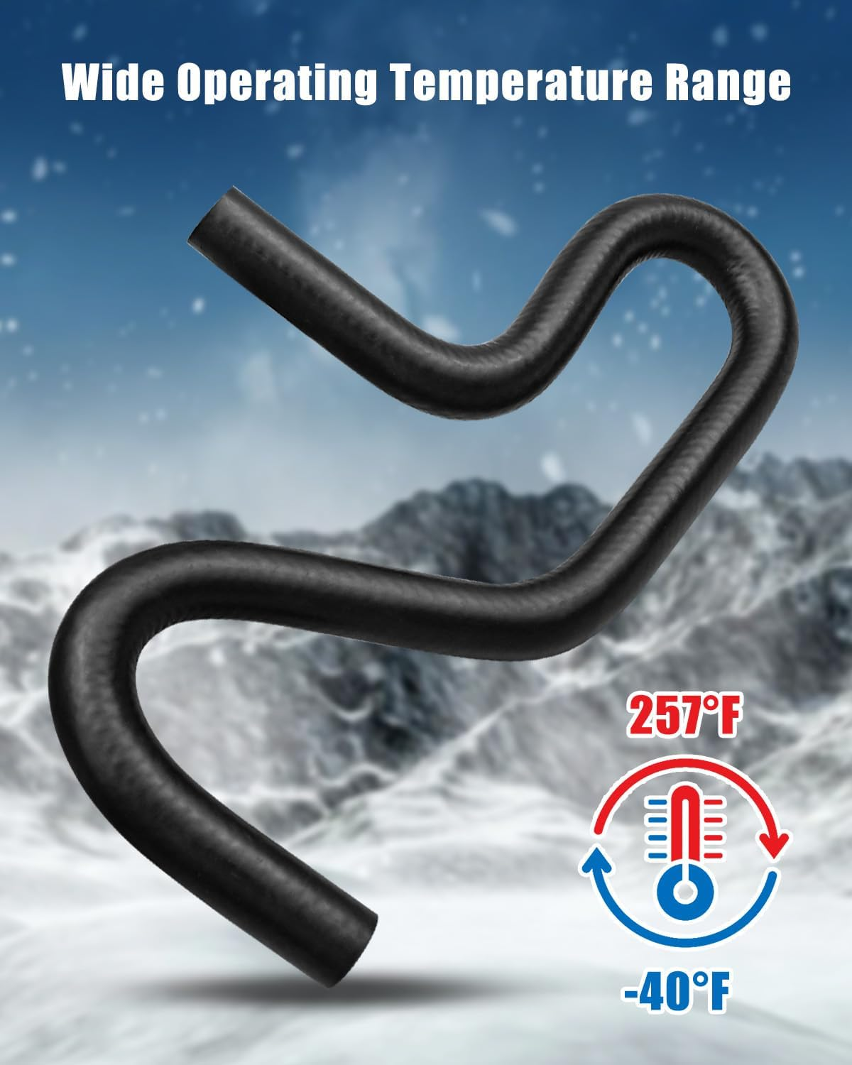 5/16" (7.6Mm) U-Cut Molded Rubber Fuel Line Hose Elbow 45&deg; 90&deg; 135&deg; and 180&deg; Bends, Preformed Bend Flexible Fuel Line Tubing for Trucks Racing Cars Boats image number 4