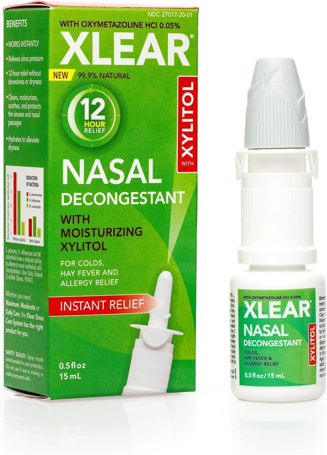 Xlear 12-Hour Natural Saline Nasal Spray with Xylitol 0.5 Fl Oz (Pack of 1) image number 4