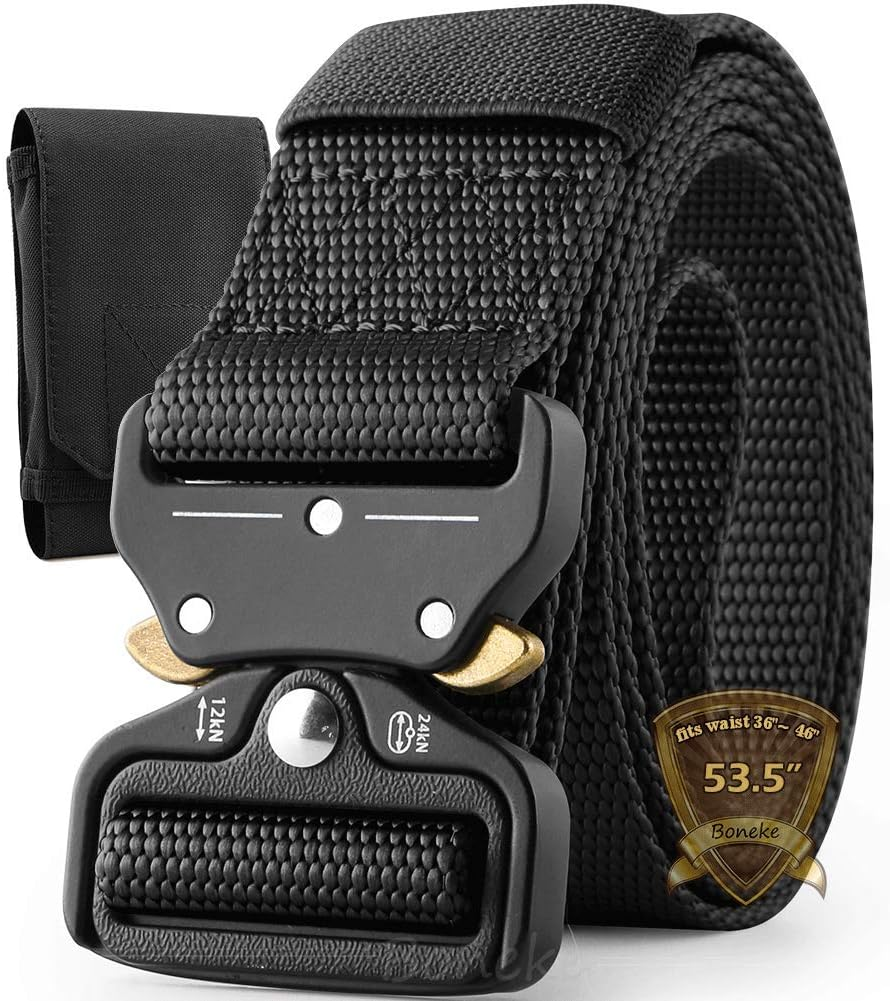 Tactical Belt, Military Nylon Web Belt for Men, with Heavy Duty Quick Release Buckle, Police Belt Used for Military Training