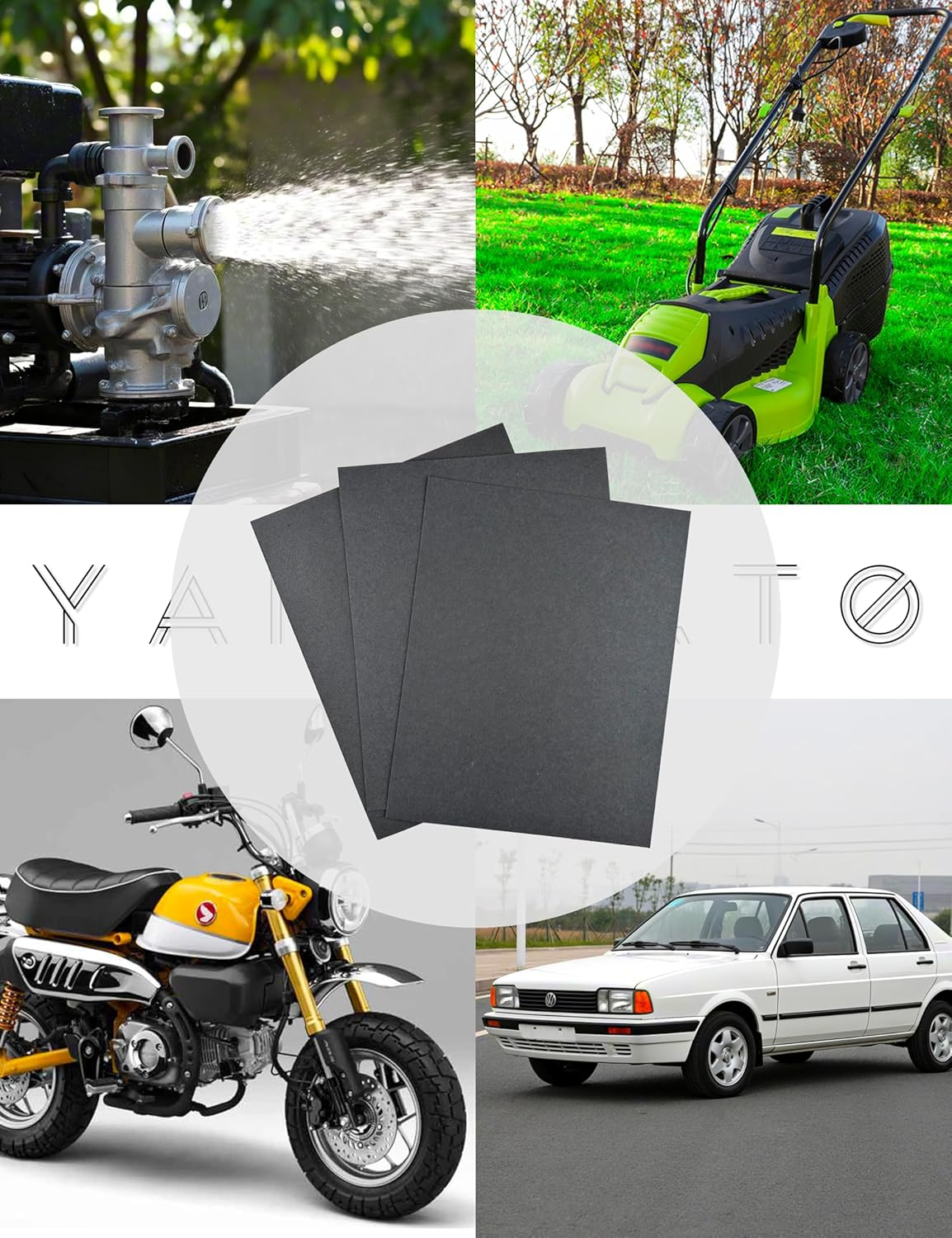 YAMAKATO Gasket Material Paper Sheet for Gasoline Diesel Oil Small Engine DIY Rebuild Sealing image number 4