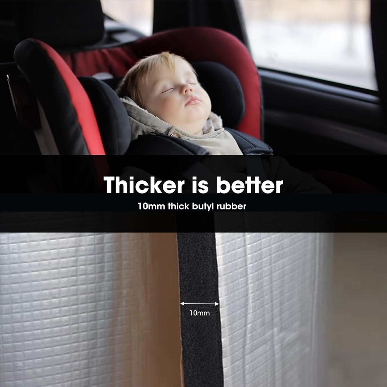 Manan Sound Deadener 10MM Car Noise Proofing Insuation Mat Auto Heat Shield Foam Waterproof & Fireproof Easy to Cut Self-Adhesive | 10Mm Thick, 5M X 1M/Roll image number 6