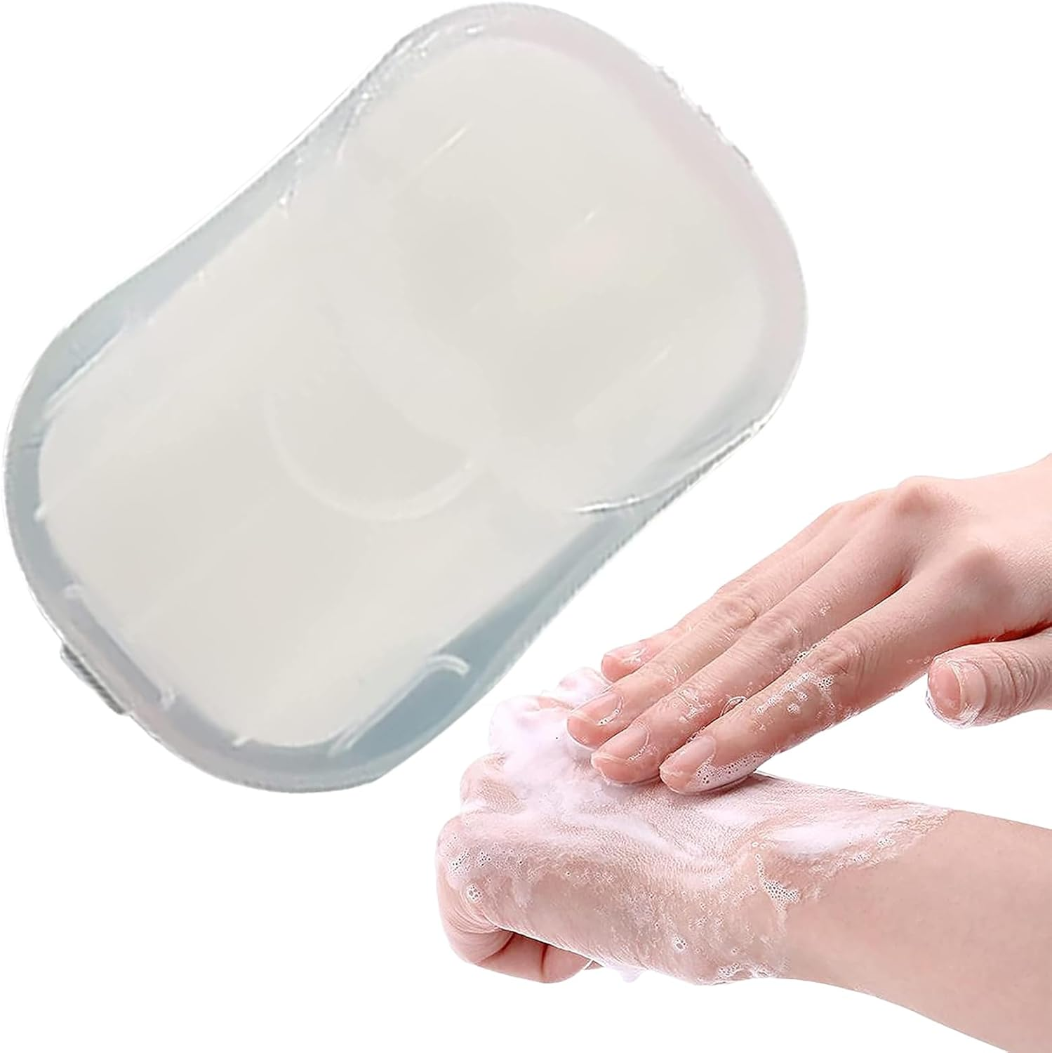 Paper Soap Sheets, D-Isposable Soap, Camping Soap Papers, Portable Travel Fragrance Bath Discs F-OAM (50 Soap Sheets Total)