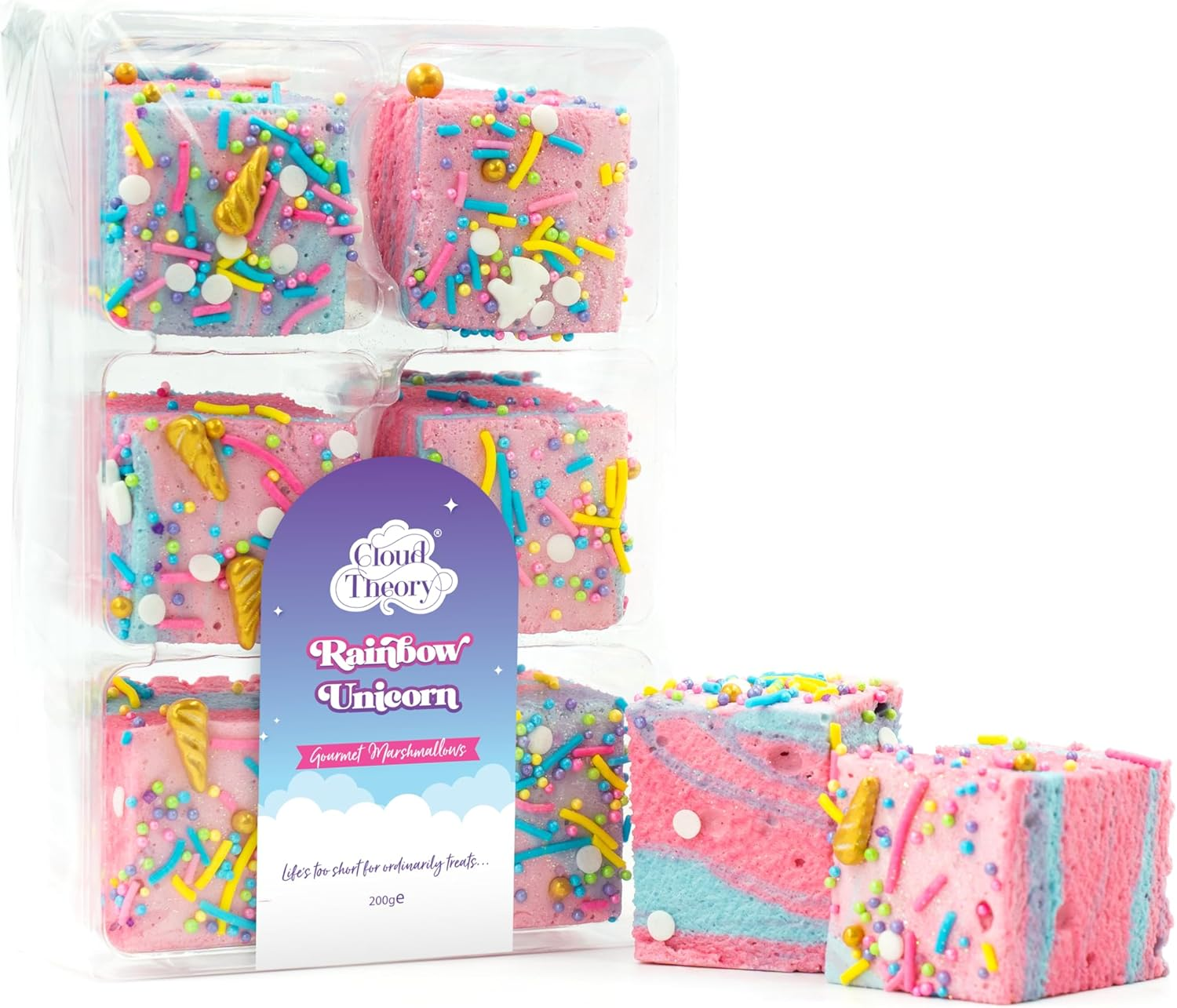 Cloud Theory Rainbow Unicorn Gourmet Marshmallow - 6 Pcs Tray image number 4
