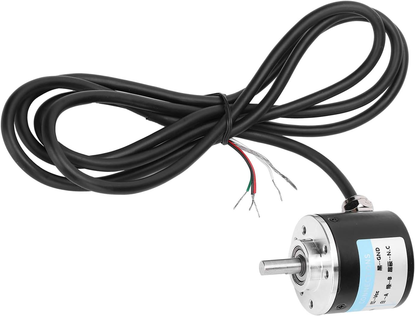 Marhynchus Encoder AB 2 Phase Incremental Encoder, DC 5‑24V 3000-6000 RPM Solid Shaft for Auto Engineering (360B) image number 5