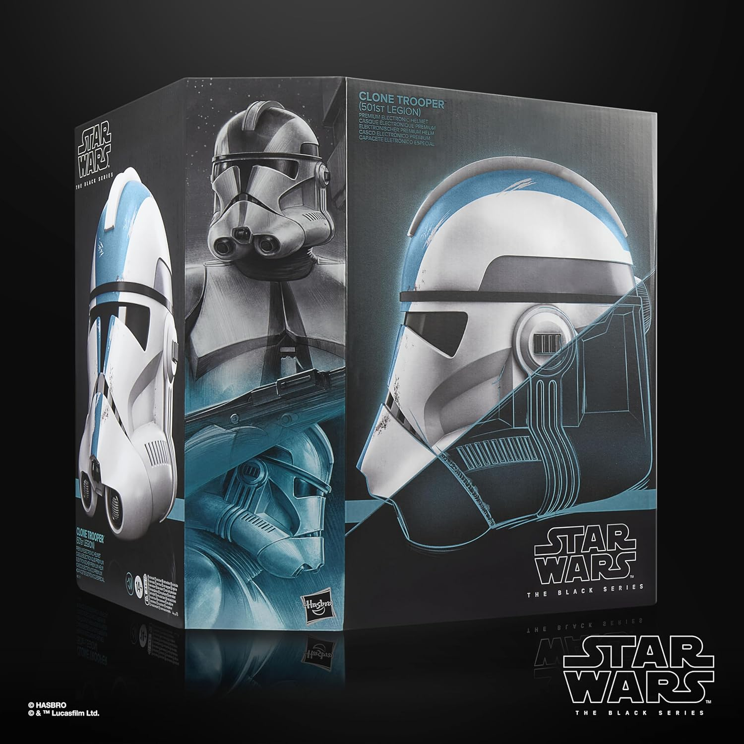 Star Wars the Black Series Clone Trooper (501St Legion) Premium Electronic Helmet, Roleplay Item for Ages 14 and Up image number 1