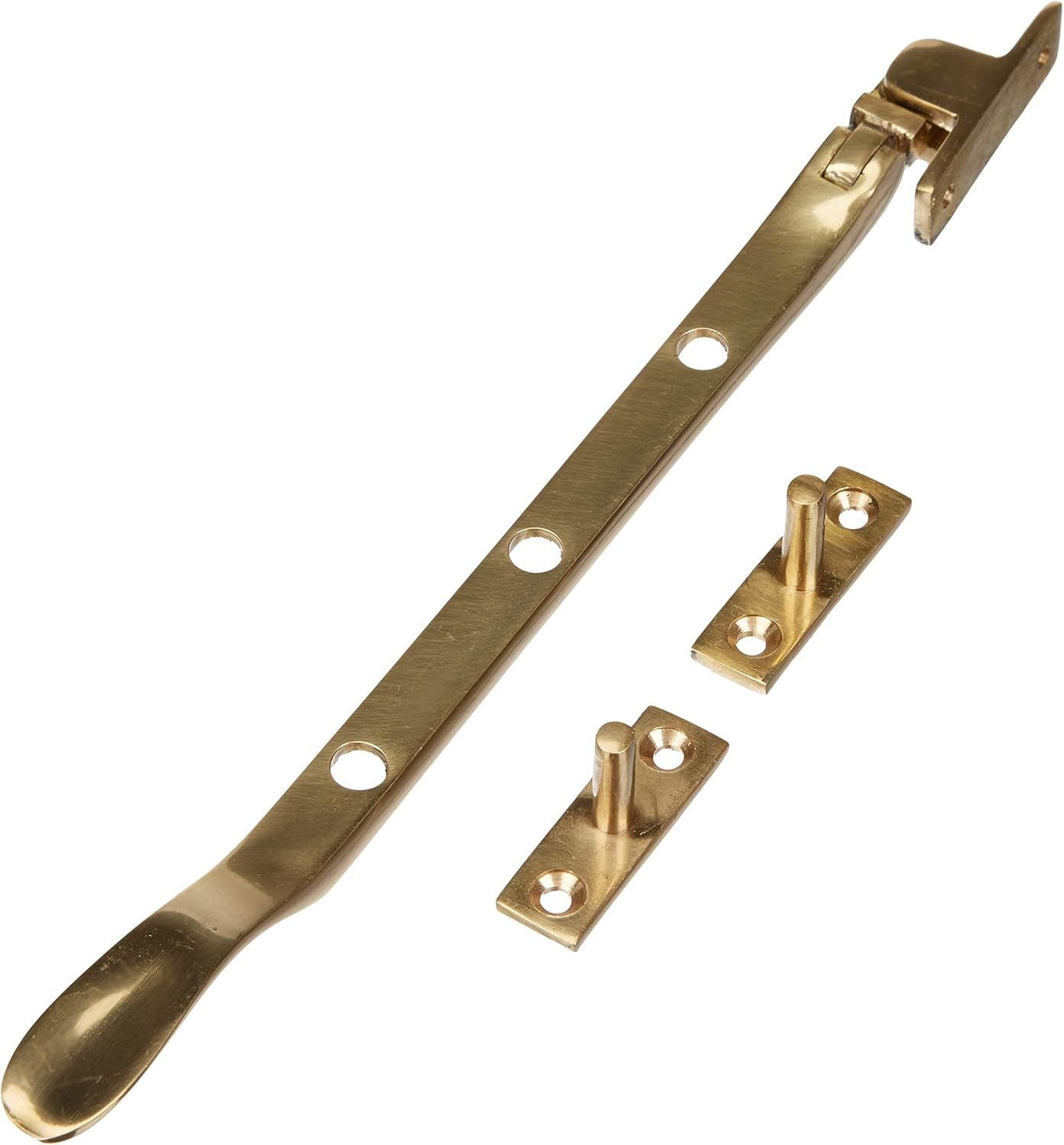 Merriway&reg; BH01591 Victorian Window Casement Stays Polished Brass, 200Mm (8 Inch) image number 1