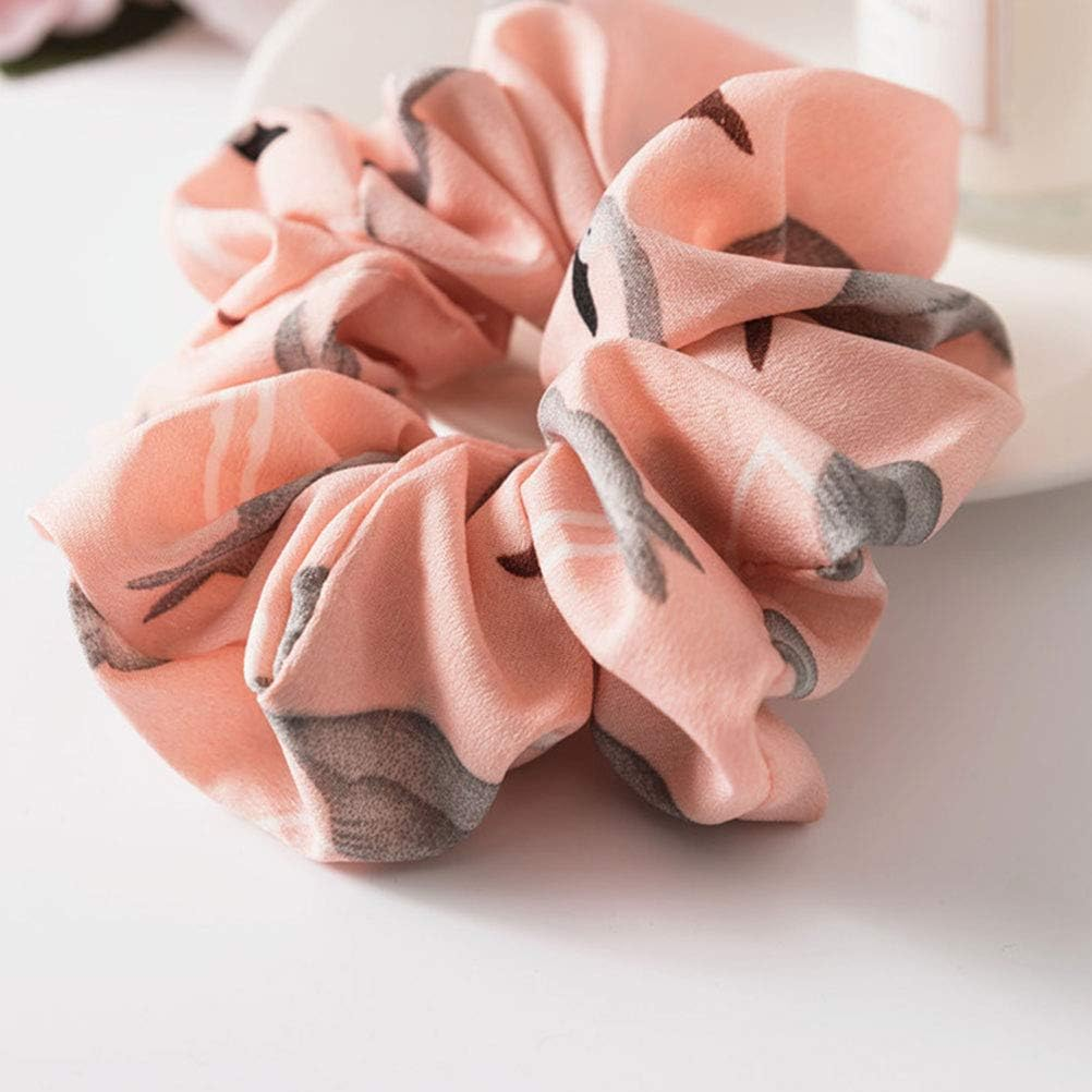 Housoutil Flamingo Hair Bands, Seamless Elastic Hair Bands for Women and Girls, for Everyday Styling image number 6