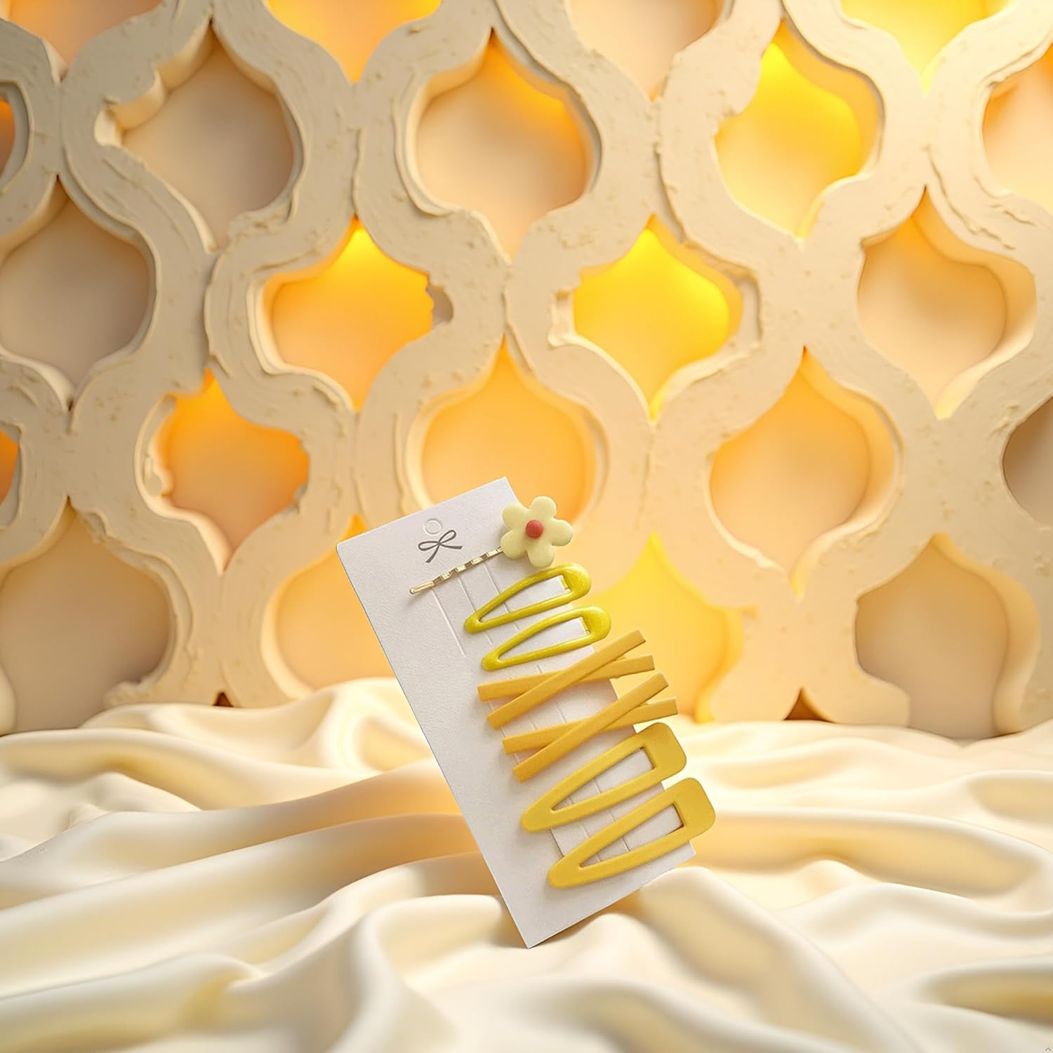 1 Set Yellow Sweet Flower Women Girl Barrette Bobby Pin Hairpin Hair Clips Decoration Elegant Gold Gifts,Clips and Barrettes,Hair Clips,Hair Accessories image number 5