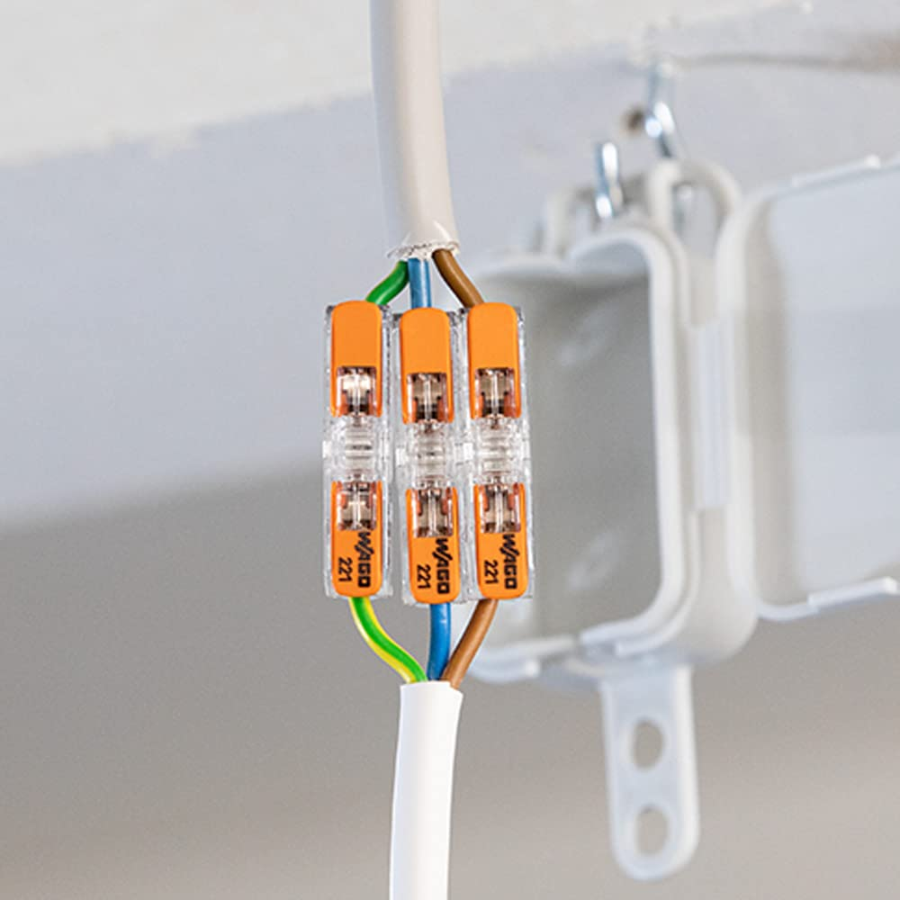 **Official & Genuine** (60 Pcs) WAGO 221-2411 - 4Mm&sup2; 221 Inline Splicing Connectors for All Conductor Types image number 3