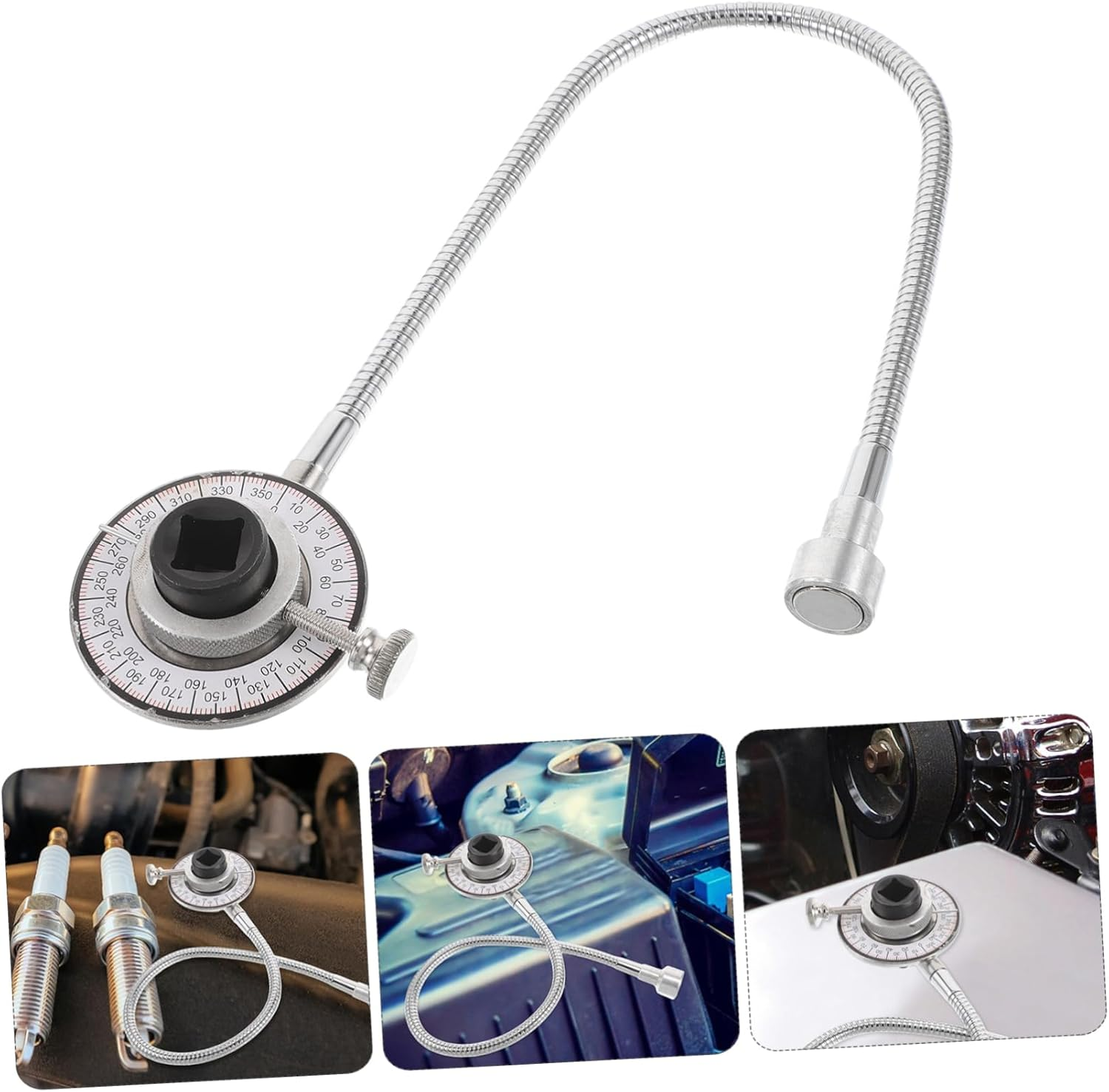 GANAZONO Automotive Angle Torque Gauge with Steel Arm Torque Angle Meter Precision Degree Mechanical Tool in Vehicle Repair