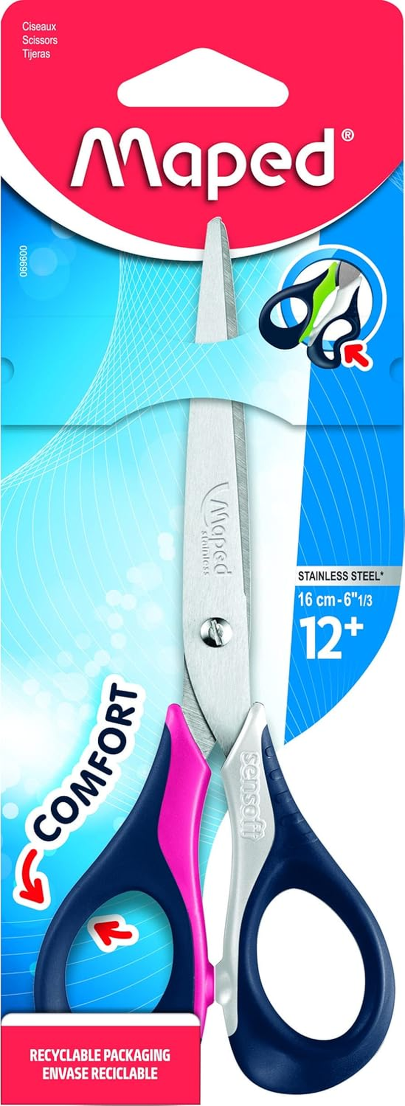 Maped Sensoft Scissor 16Cm