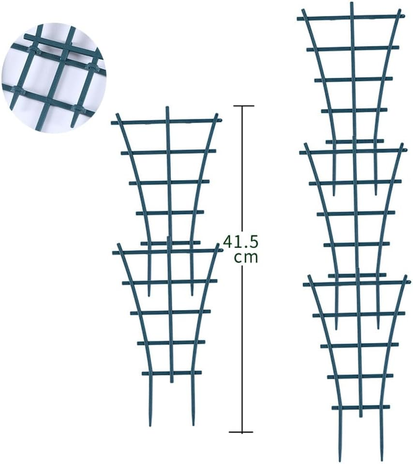 Plastic Plant Trellis, 16-Piece Stackable Support for Indoor and Outdoor Climbing Plants image number 3