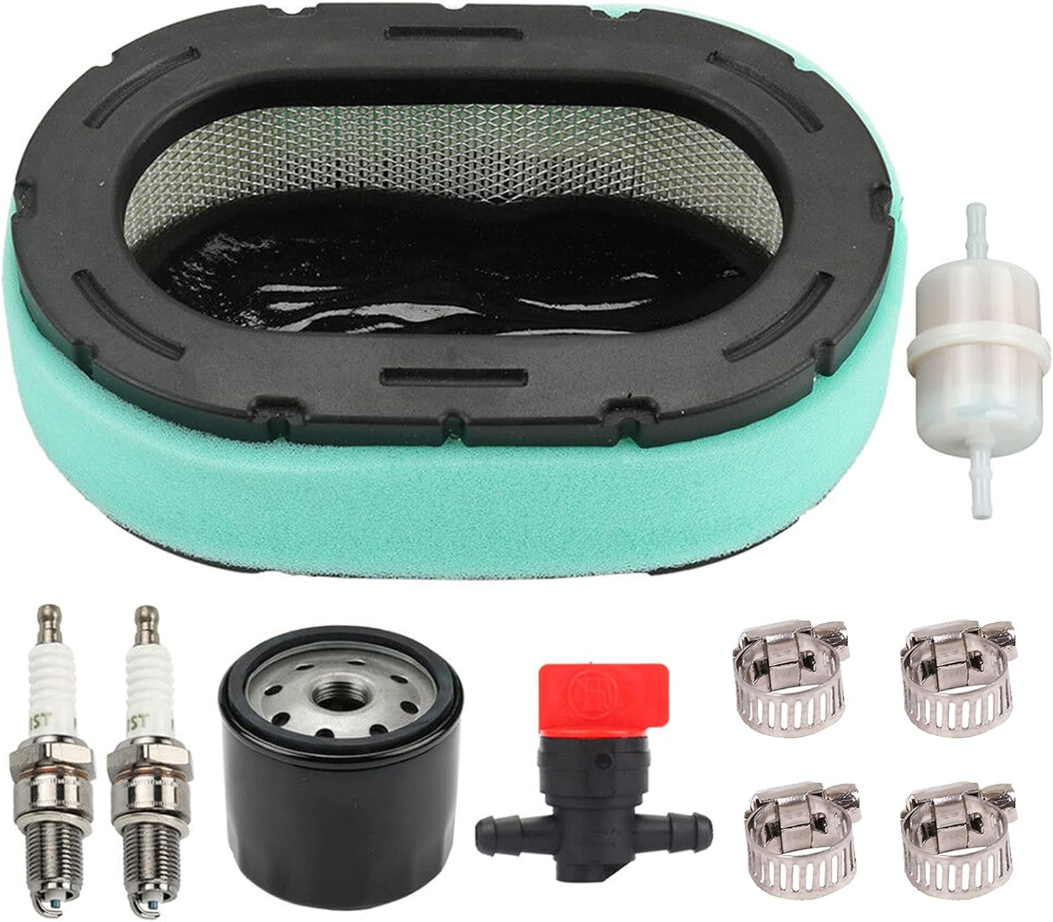 32 083 09-S Air Filter with Oil Fuel Filter Kit, 3208309S Air Filter for Kohler KT620 KT715 KT725 KT730 KT735 KT740 KT745 19HP-26HP 7000 Series Engine Replace 3208309 32-083-09 32-083-09-S image number 2