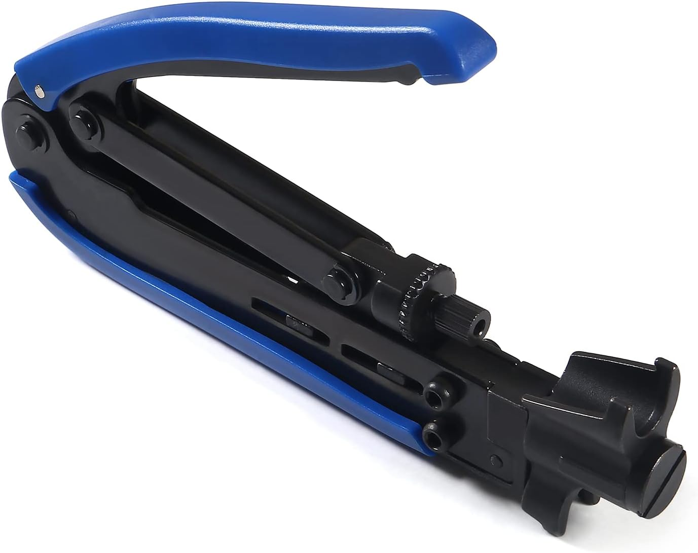 DIANN Coaxial Compression Tool Coax Cable Crimper Kit with 10Pcs F Male and 10Pcs Female to Female RG6 Connectors for RG7/11 and RG59/6/6Q image number 3