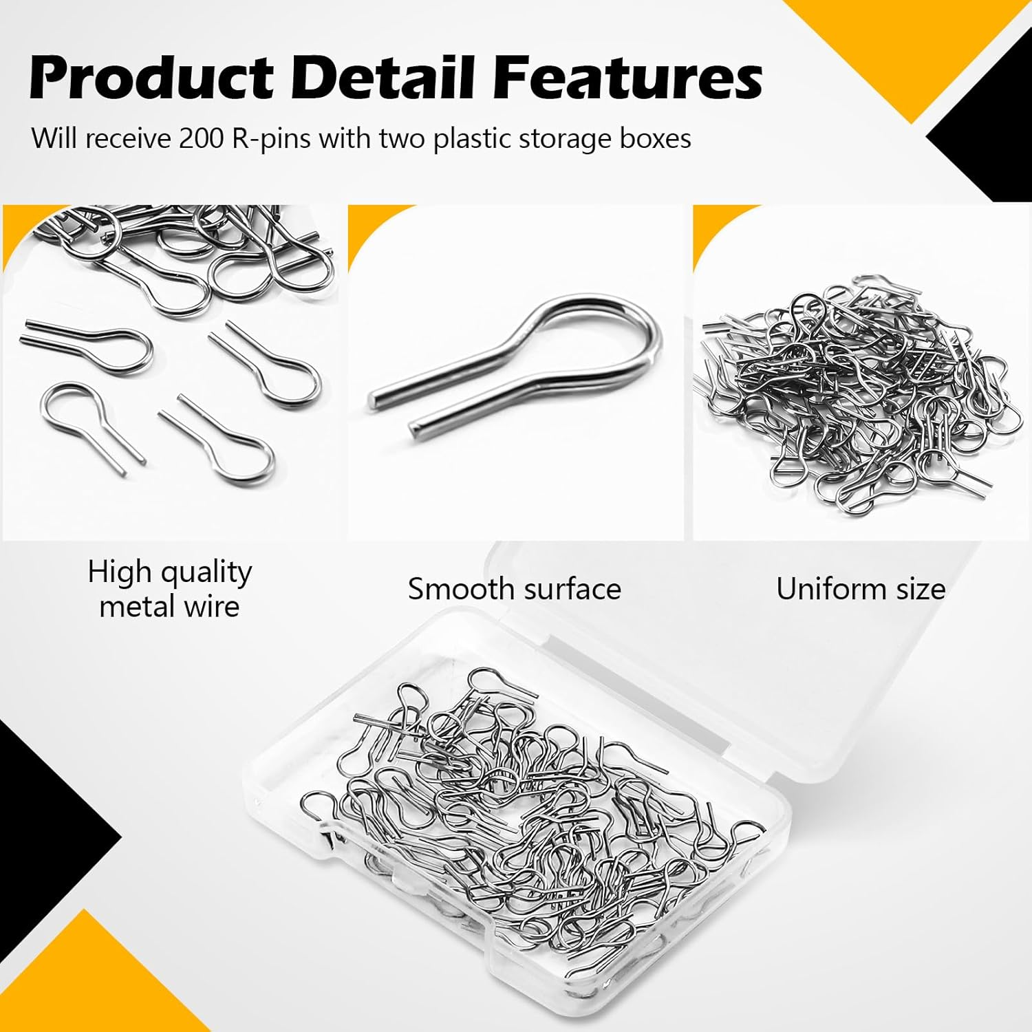 200 Pcs High Fire Wire for Ceramic R Hanging Burning Needle Jump Ring Opener Glass Fusing Supplies Stained Glass Supplies Nichrome Wire for Ceramic for DIY Pendant, Ceramic Ornaments, Fusing (Silver) image number 3