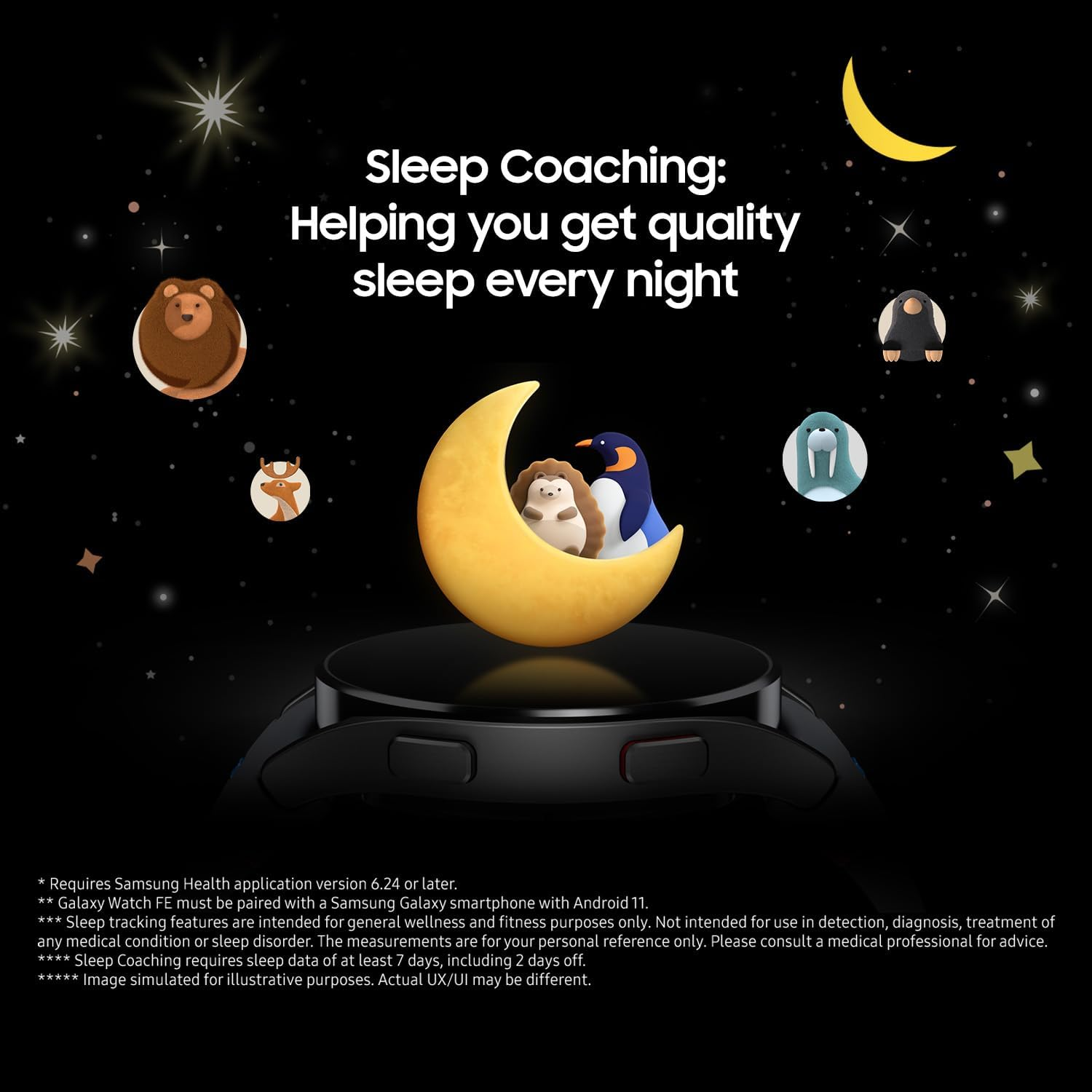 Samsung Galaxy Watch FE Smart Watch, Health Monitoring Fitness Tracking, 40Mm Bluetooth Black - Black image number 4