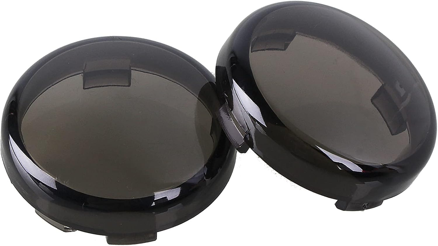 Smoke Turn Signal Lens Cover Compatible with Harley-Davidson Sportster Street Glide Road King Softail,4 PCS