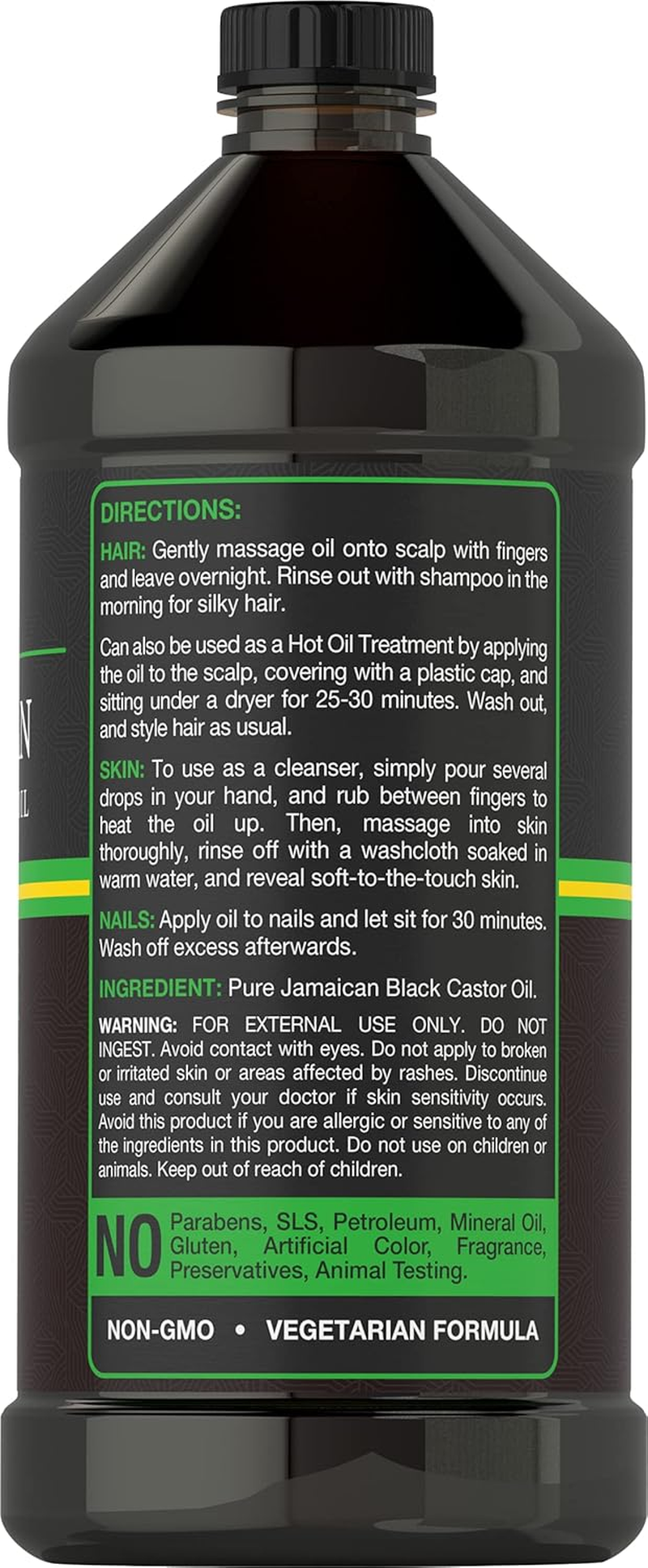 Island Jamaican Black Castor Oil Huge 470Ml Bottle image number 5