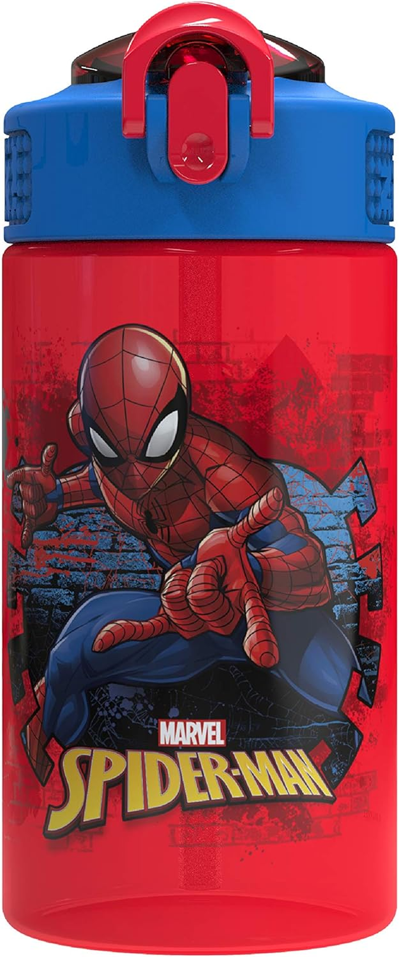 Zak Designs SDNU-T120 Marvel Comics Water Bottles, 16 Oz image number 1