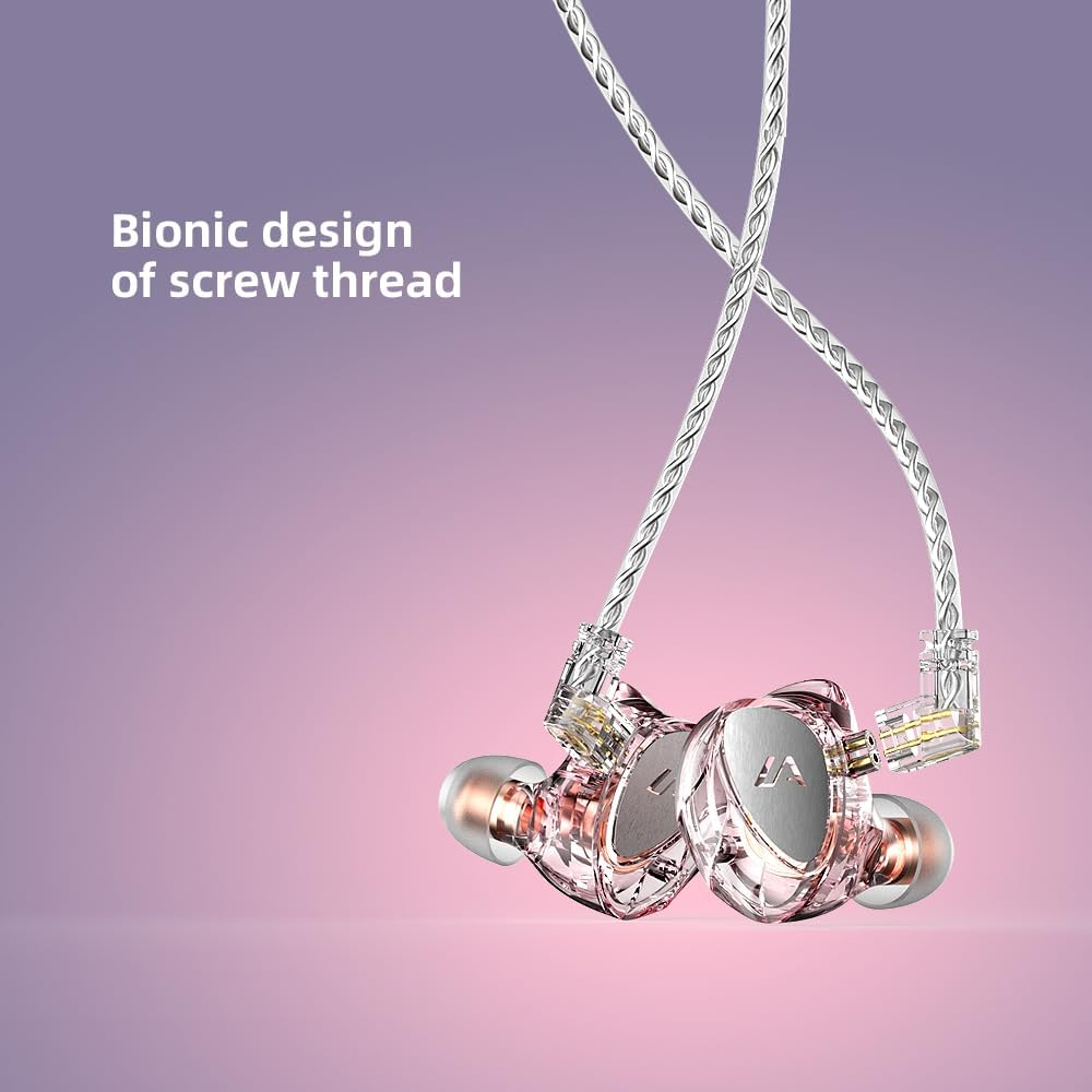 G-60 Wired In-Ear Earbuds with Microphone, 10Mm Dual Magnetic Dynamic Drivers, Hi-Fi Stereo Gaming Earphones, Noise-Isolating Headphones for Gaming and Music. (Purple) - Green image number 4